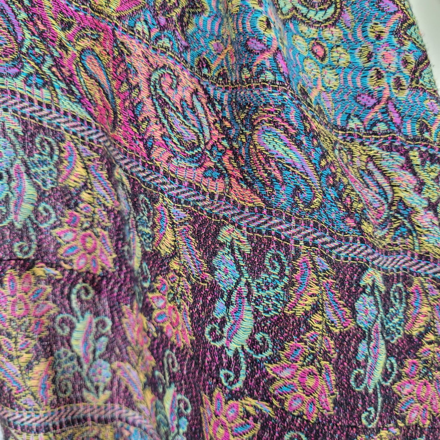 Unbranded Multicolor Pashmina Silk Colorful Floral Soft Infitity Scarf