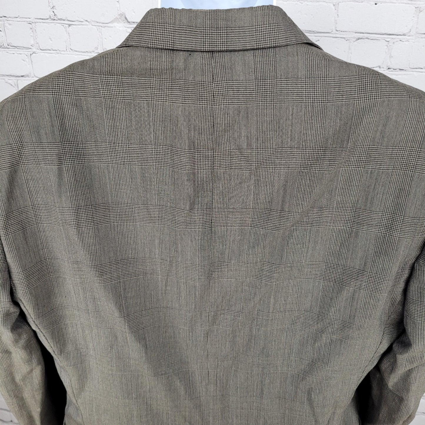 VTG Brooks Brothers Brown Wool Houndstooth Blazer Sport Coat USA Made Size 42R