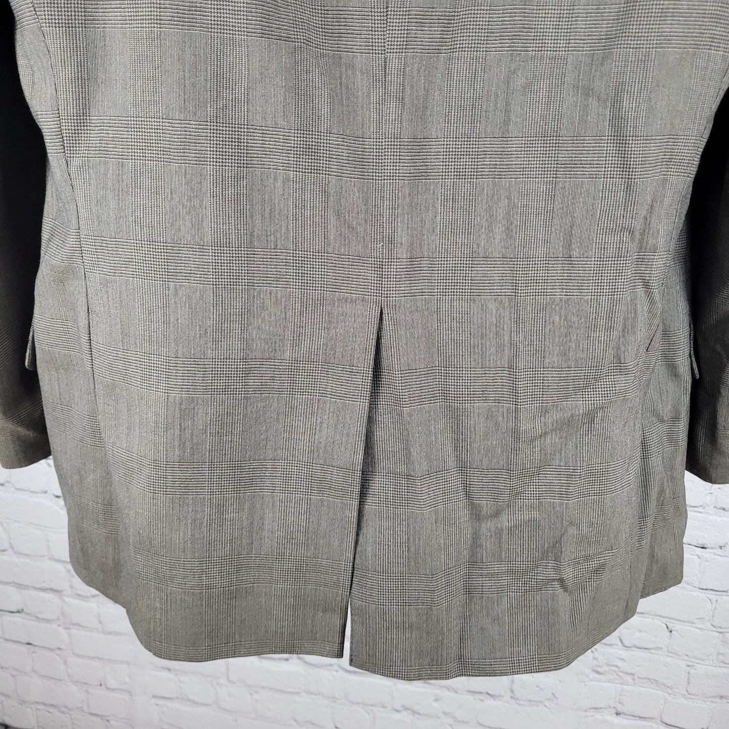 VTG Brooks Brothers Brown Wool Houndstooth Blazer Sport Coat USA Made Size 42R