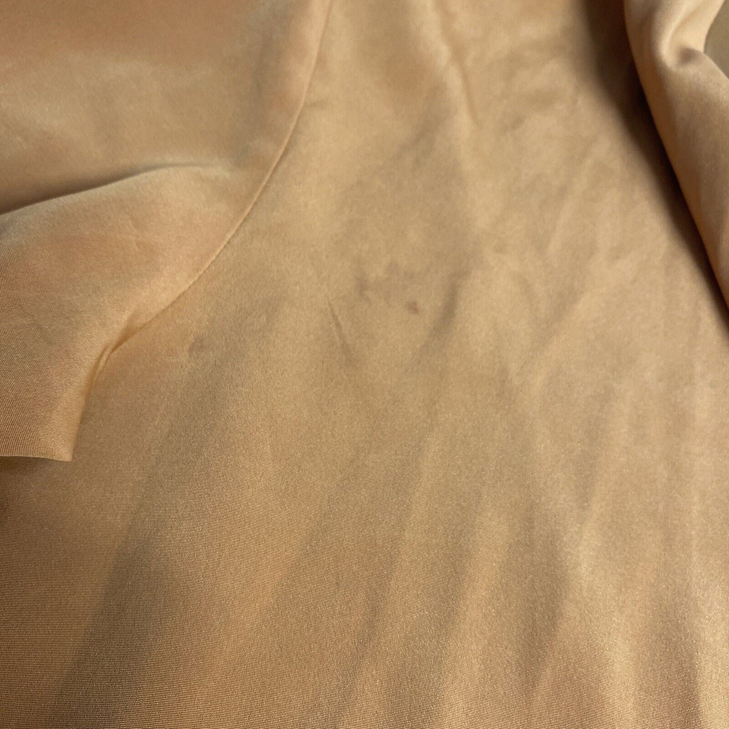 VTG Victorias Secret Gold Label Mustard Collar Long Sleeve Button Sleep Shirt M