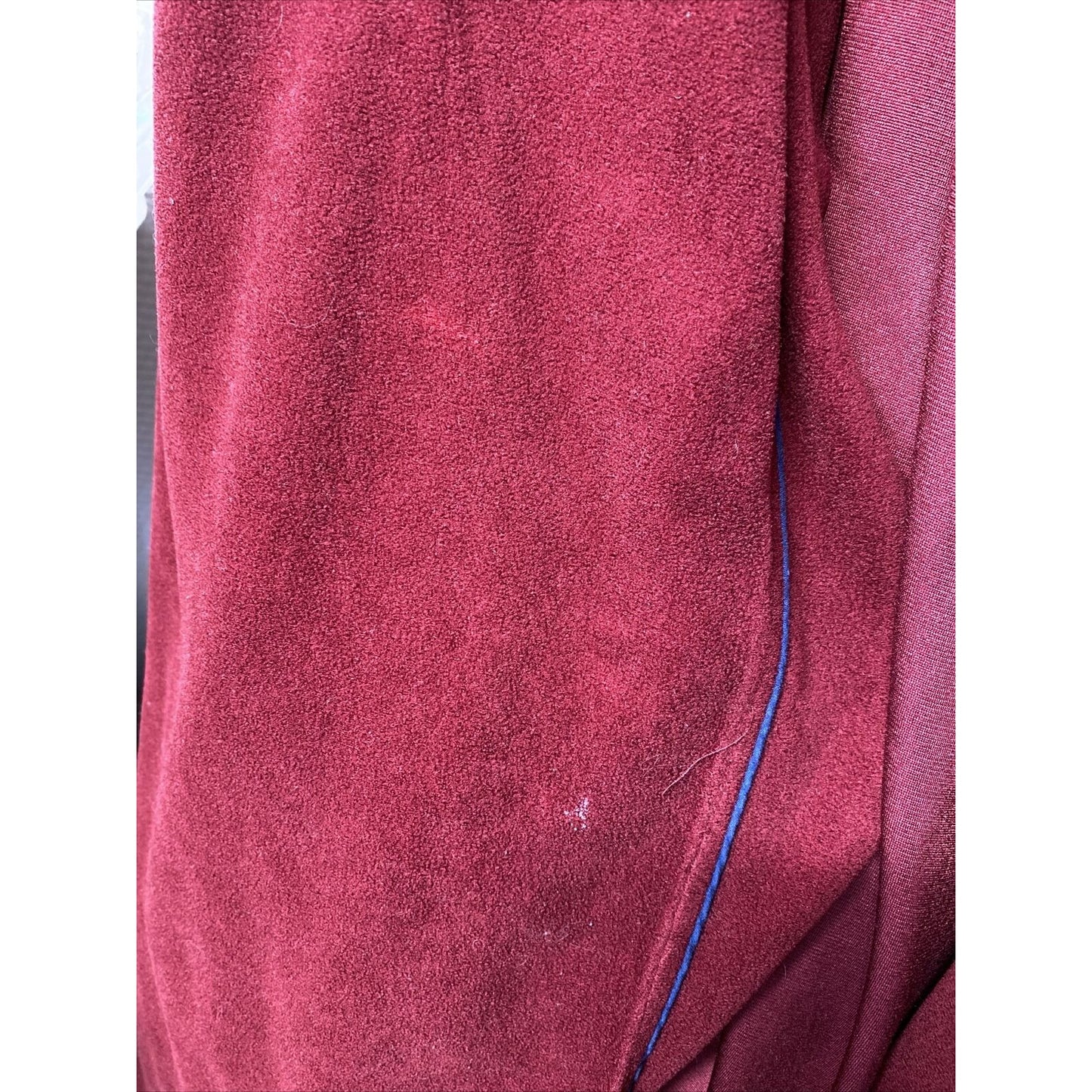 VTG Christian Dior 1970’s Long Half Sleeve Red Pink House Robe Belt O/S *defects