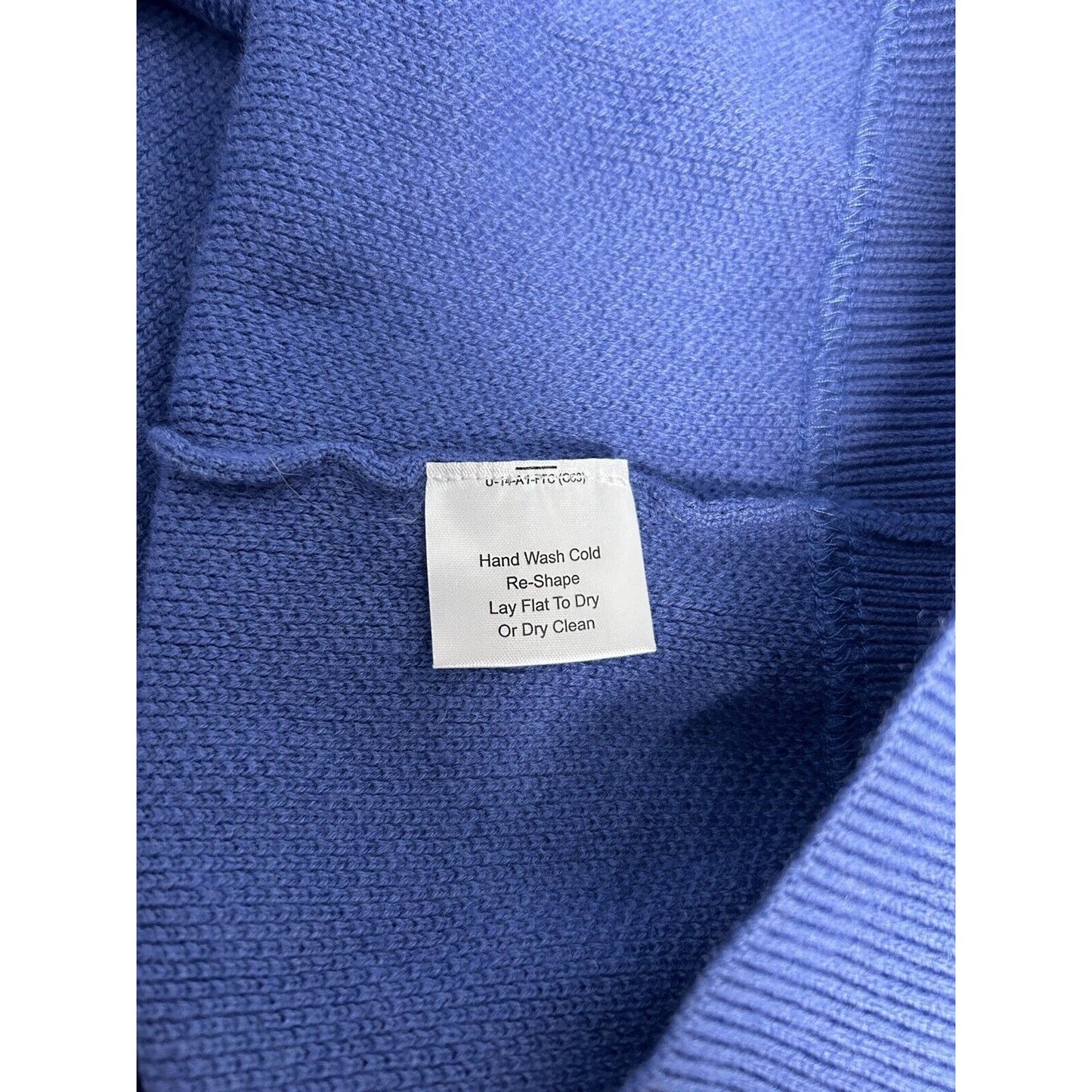 Jos A Bank Traveler Travel Tech Blue Sweater Merino Wool Blend Pullover XXL