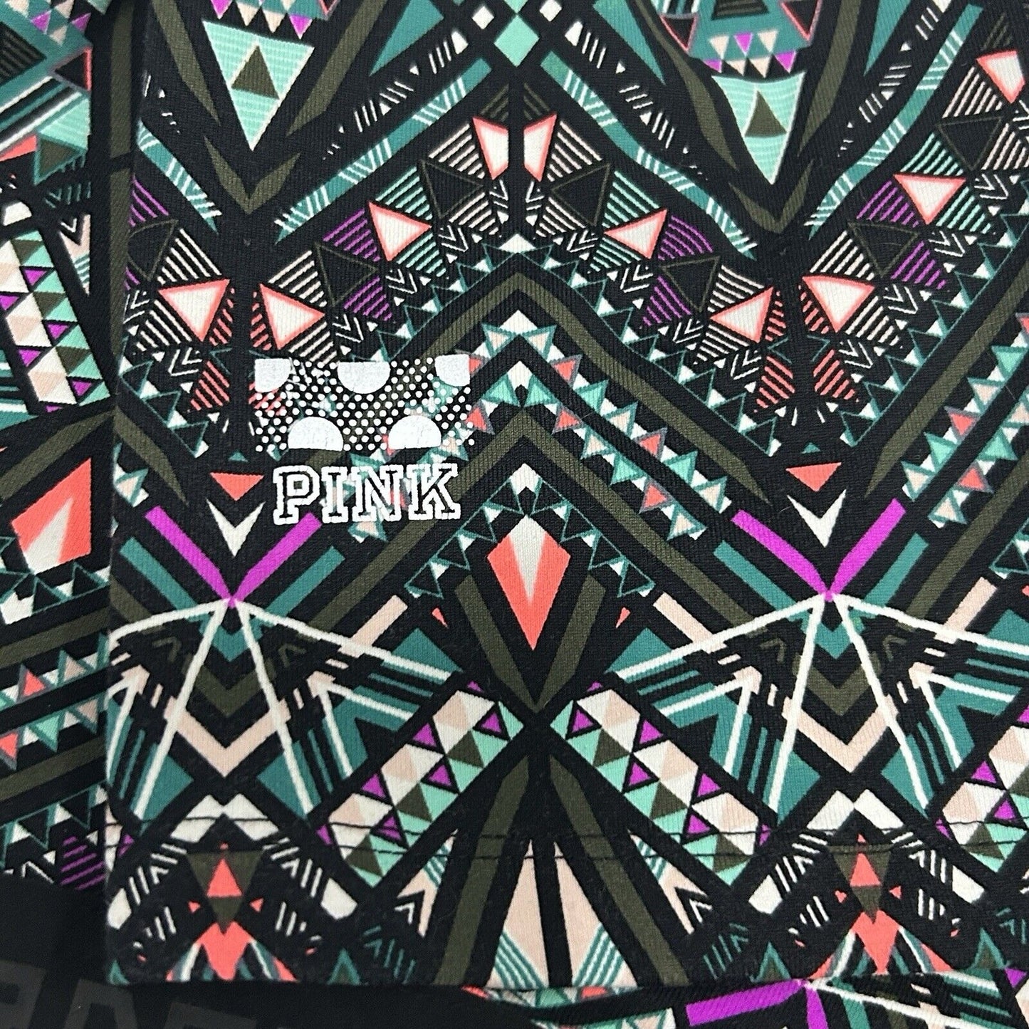 Victoria’s Secret Pink Ultimate Multicolor Abstract Capri Legging Size S (26X17)