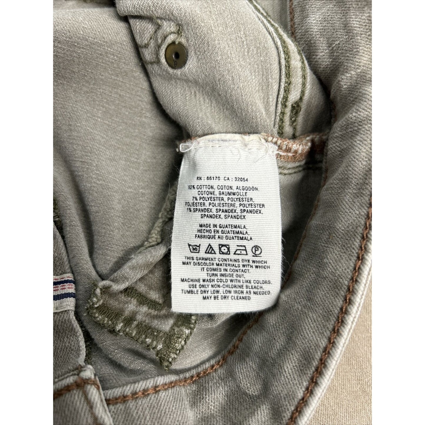 Pilcro and The Letterpress Gray Ankle Zip Pockets Women’s Skinny Jeans (27 x 29)