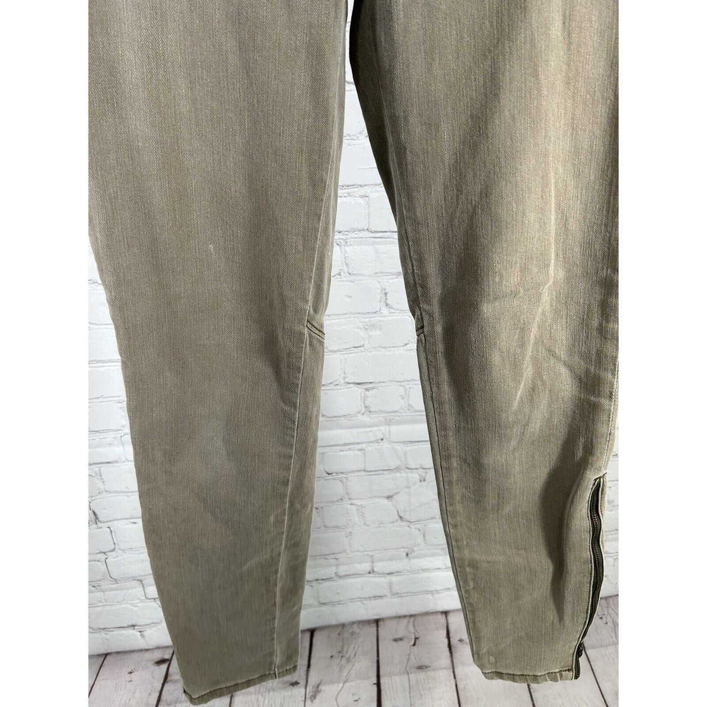Pilcro and The Letterpress Gray Ankle Zip Pockets Women’s Skinny Jeans (27 x 29)
