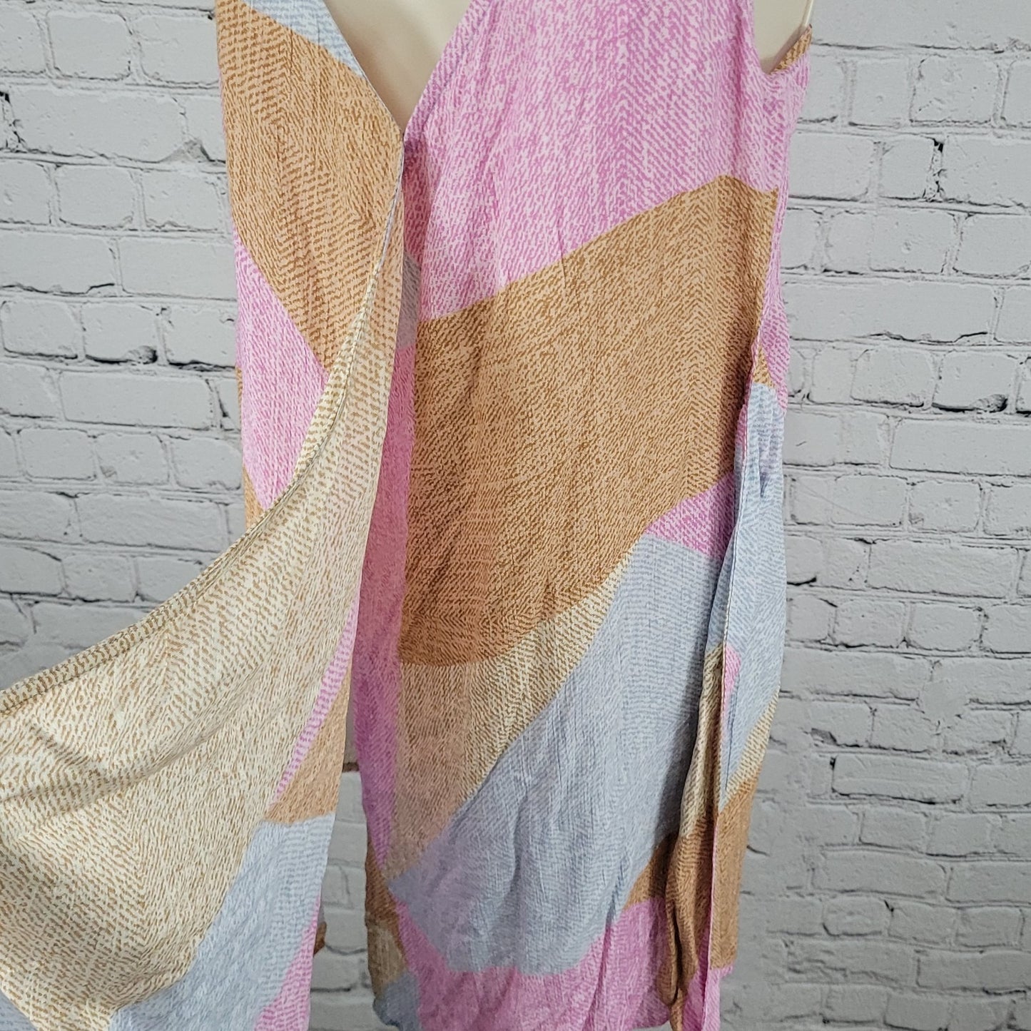 NWT O'Neill Multicolor Lightweight Adjustable Strappy Wrap Tie Dress Size XS