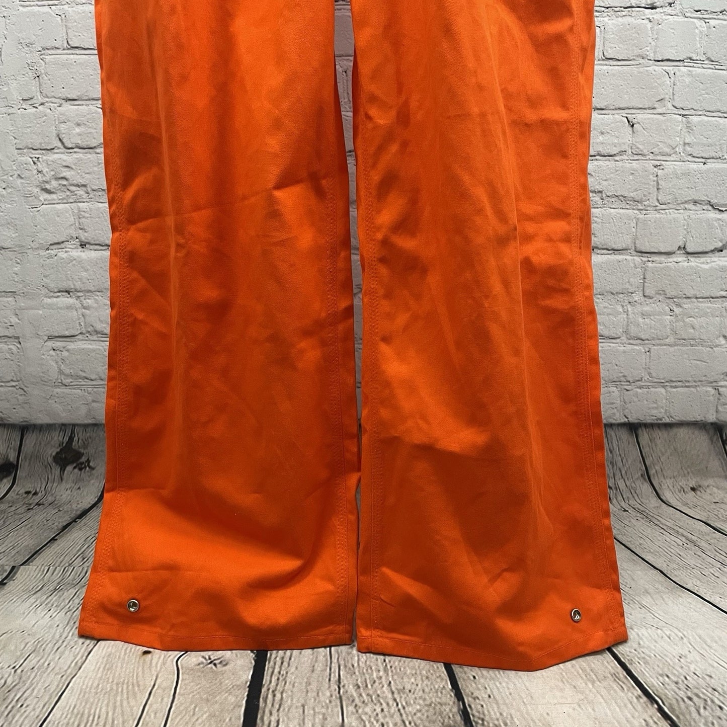 Walls Master Made Orange 100% Cotton Zip Uniform Workwear High Vis Coveralls 44R