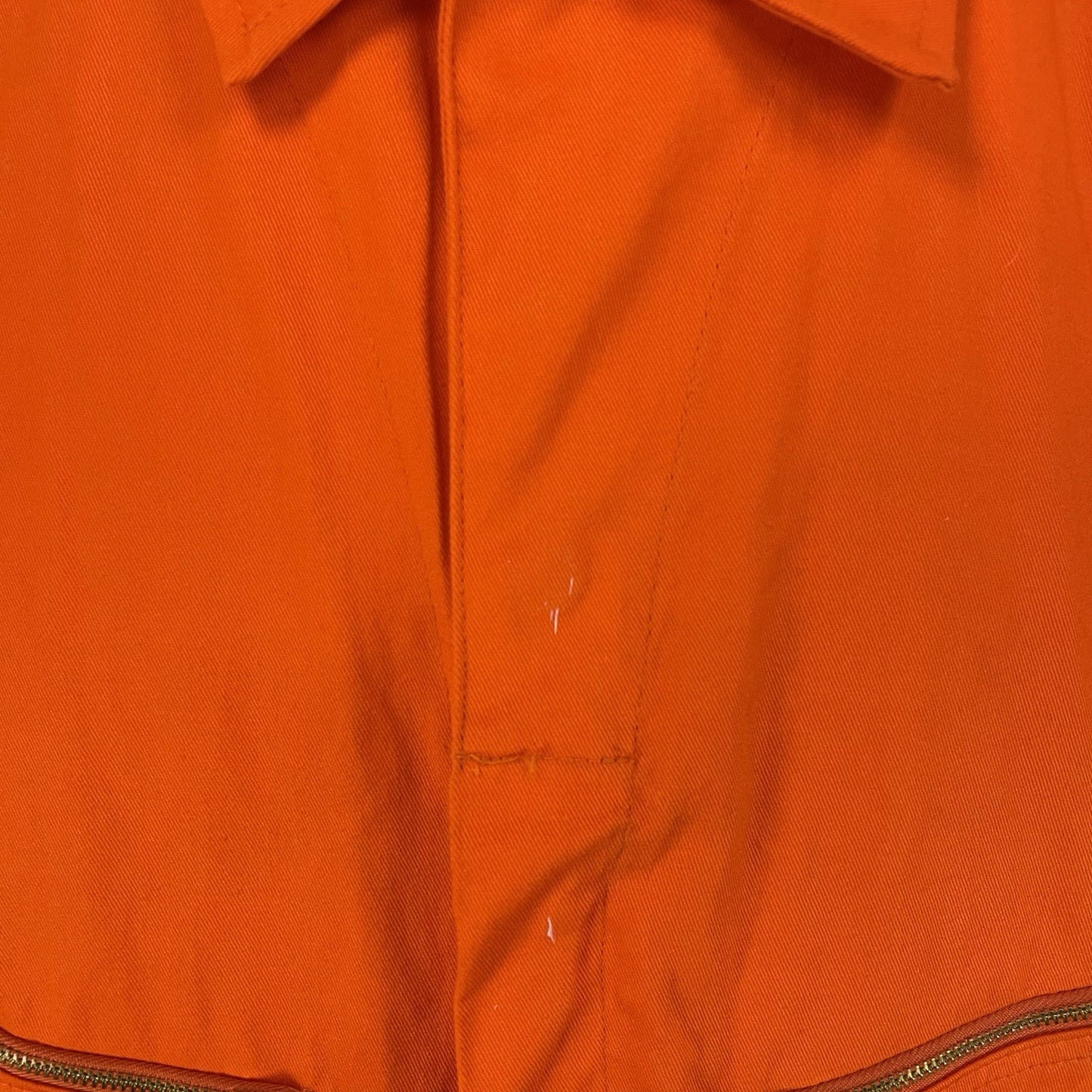 Walls Master Made Orange 100% Cotton Zip Uniform Workwear High Vis Coveralls 44R