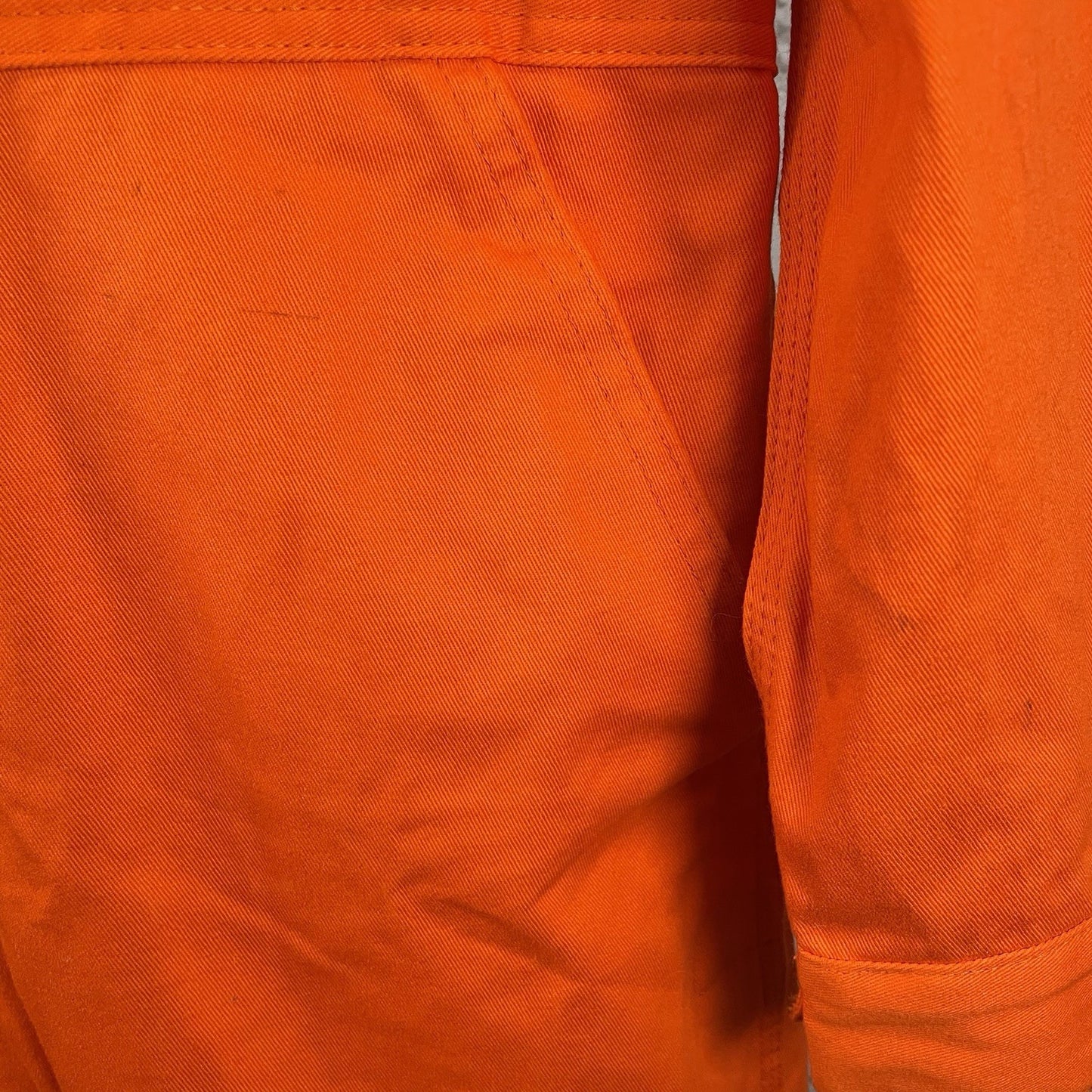Walls Master Made Orange 100% Cotton Zip Uniform Workwear High Vis Coveralls 44R