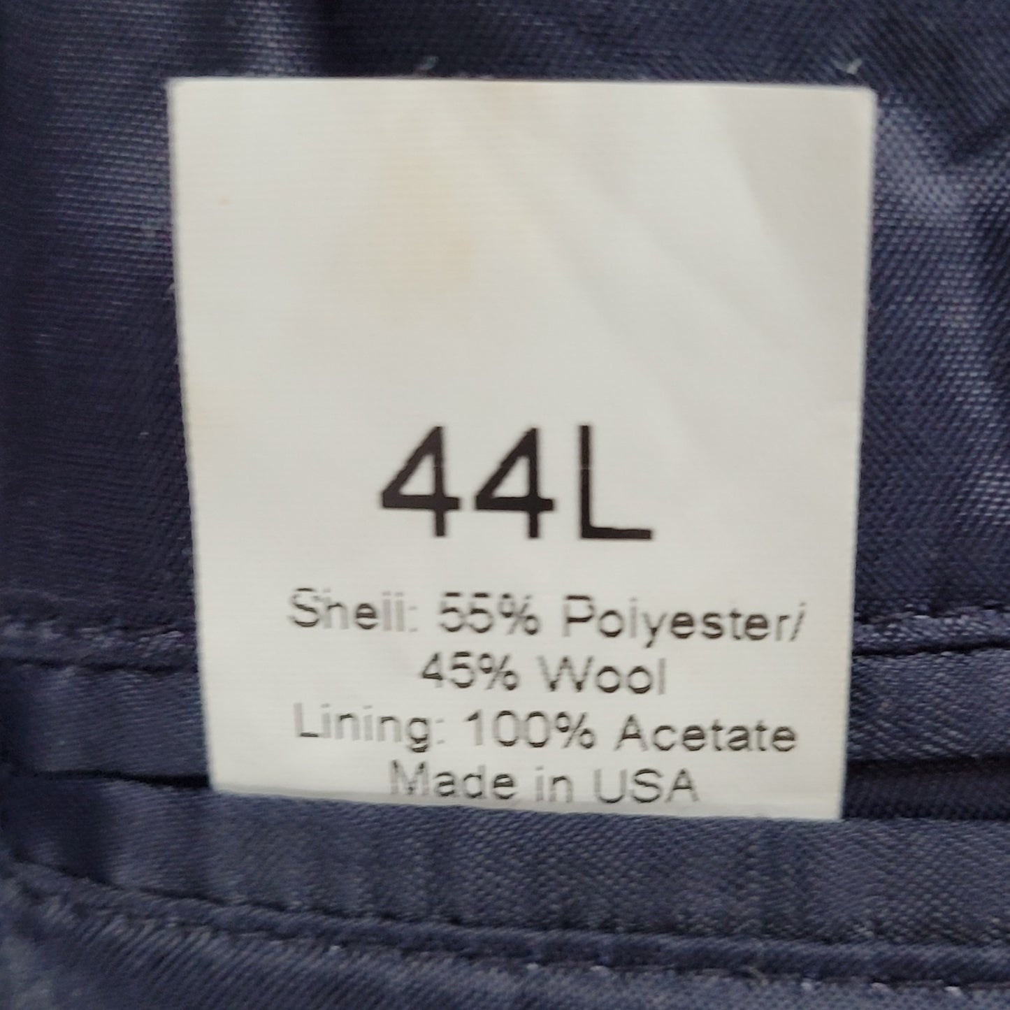 VTG Orvis Navy Wool Blend 3 Gold Button Vented Notch Blazer USA Made Size 44L