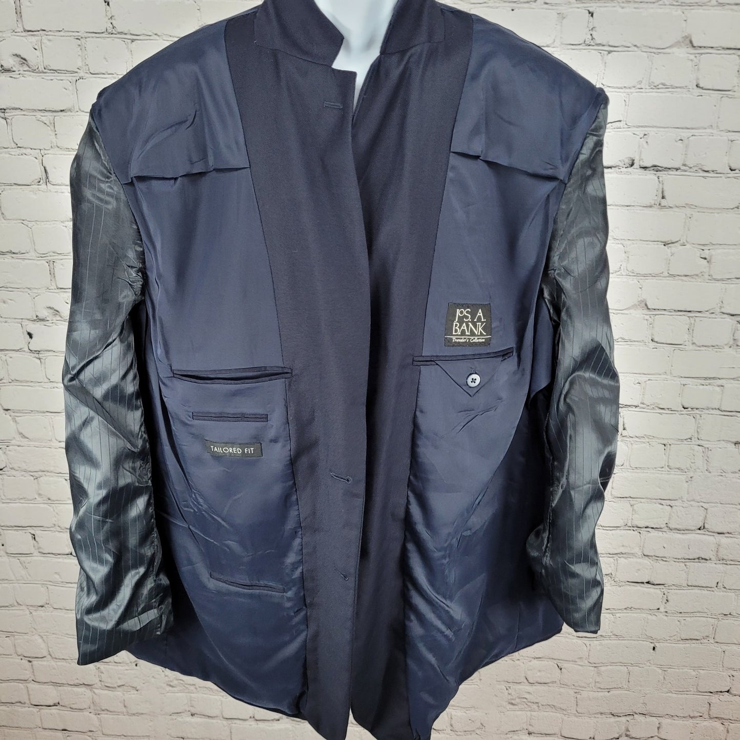 Jos A Bank Wool Travelers Collection Tailored Fit Blazer Sport Coat Size 50R