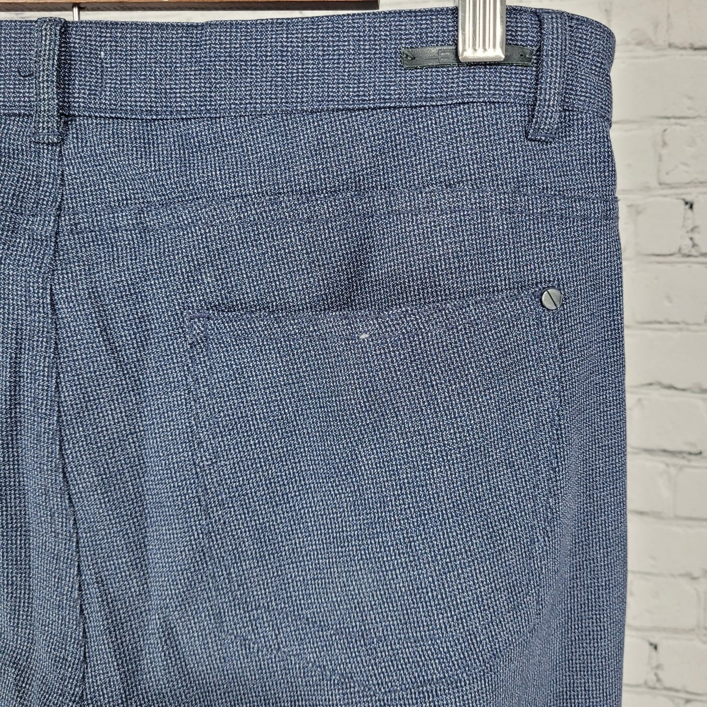 Zara Man Blue Slim Straight Leg Lightweight Stretch Charm Pants Size 31 (31x29)