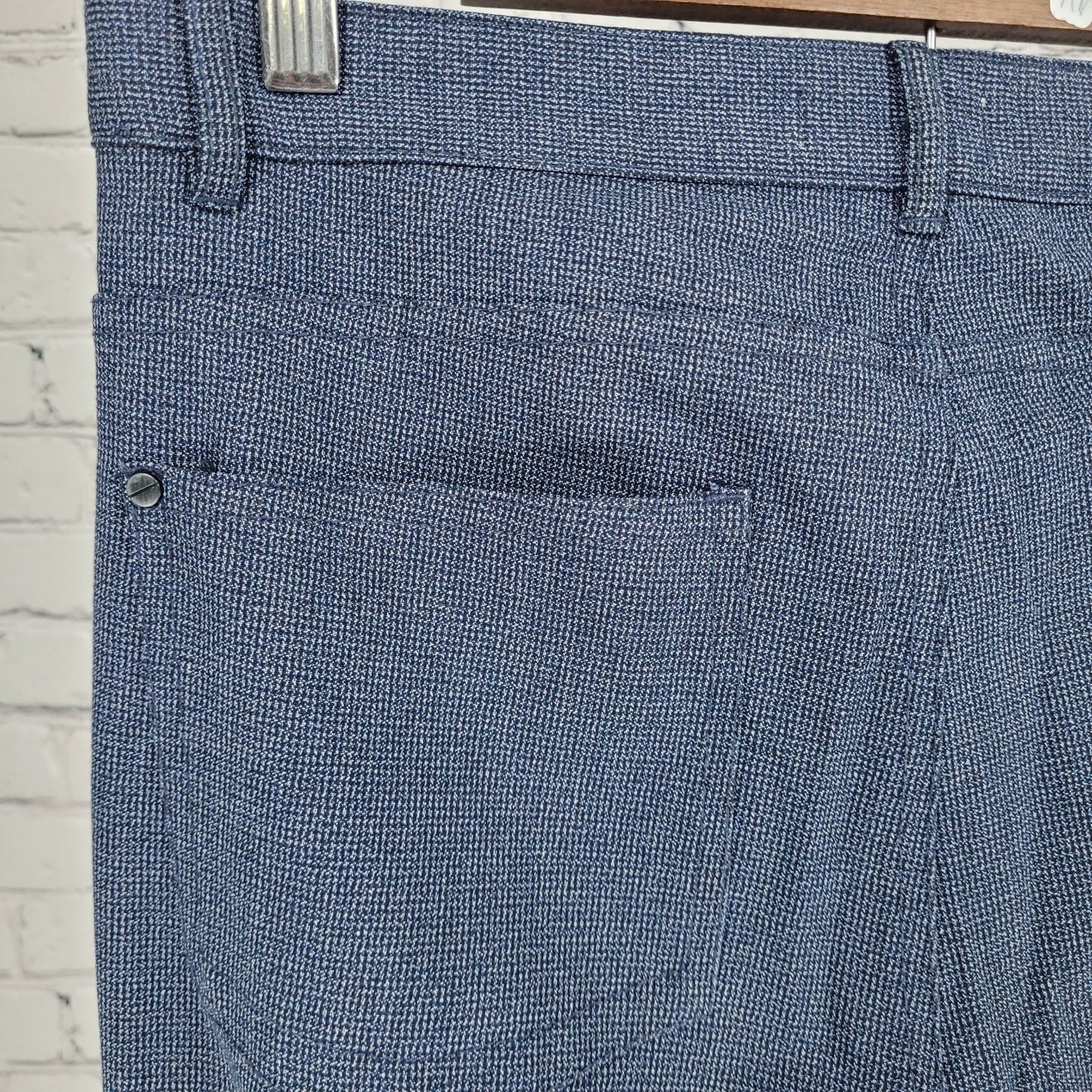 Zara Man Blue Slim Straight Leg Lightweight Stretch Charm Pants Size 31 (31x29)