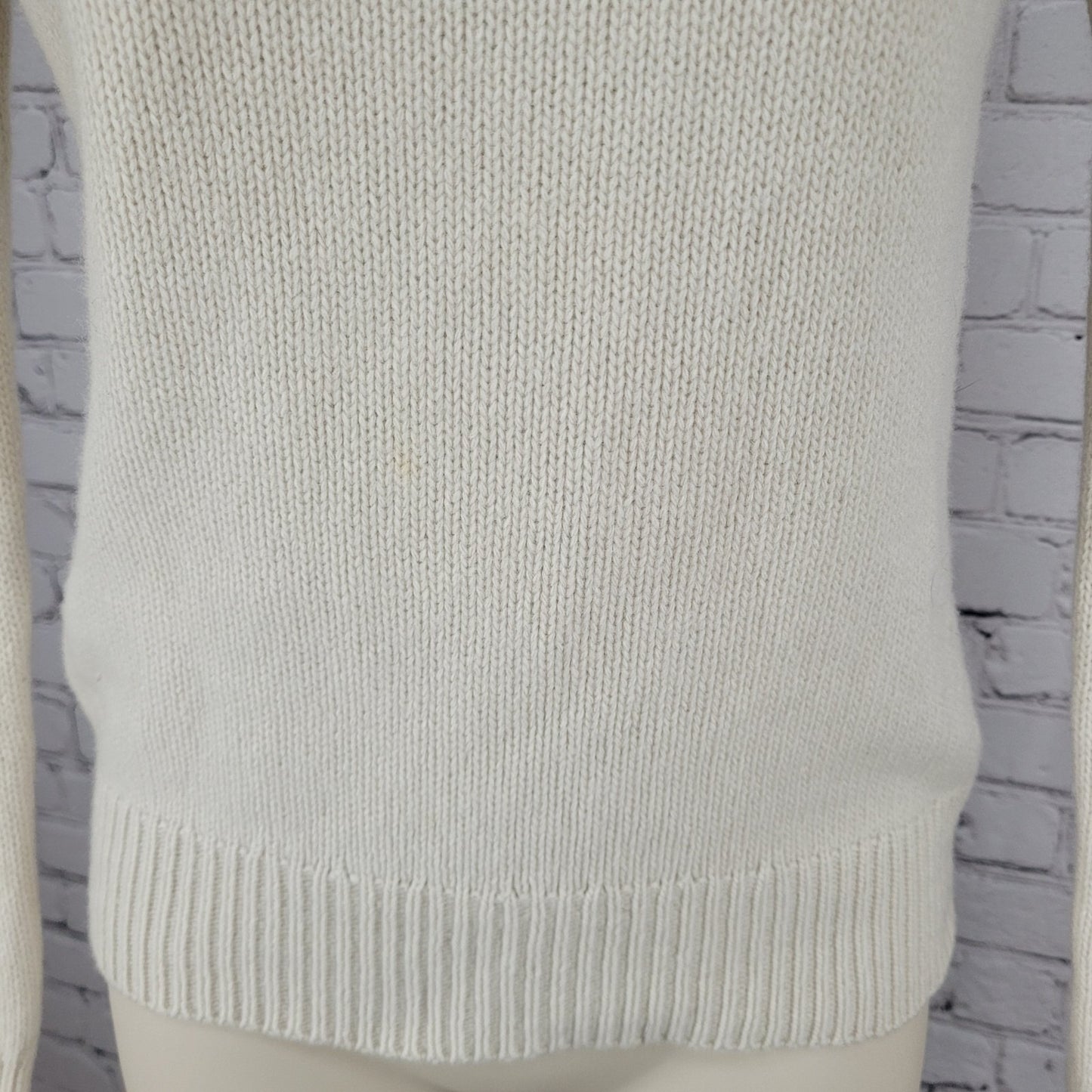 PRADA Beige Cashmere Wool Turtleneck Sweater Italy Made Size 42 US Medium M