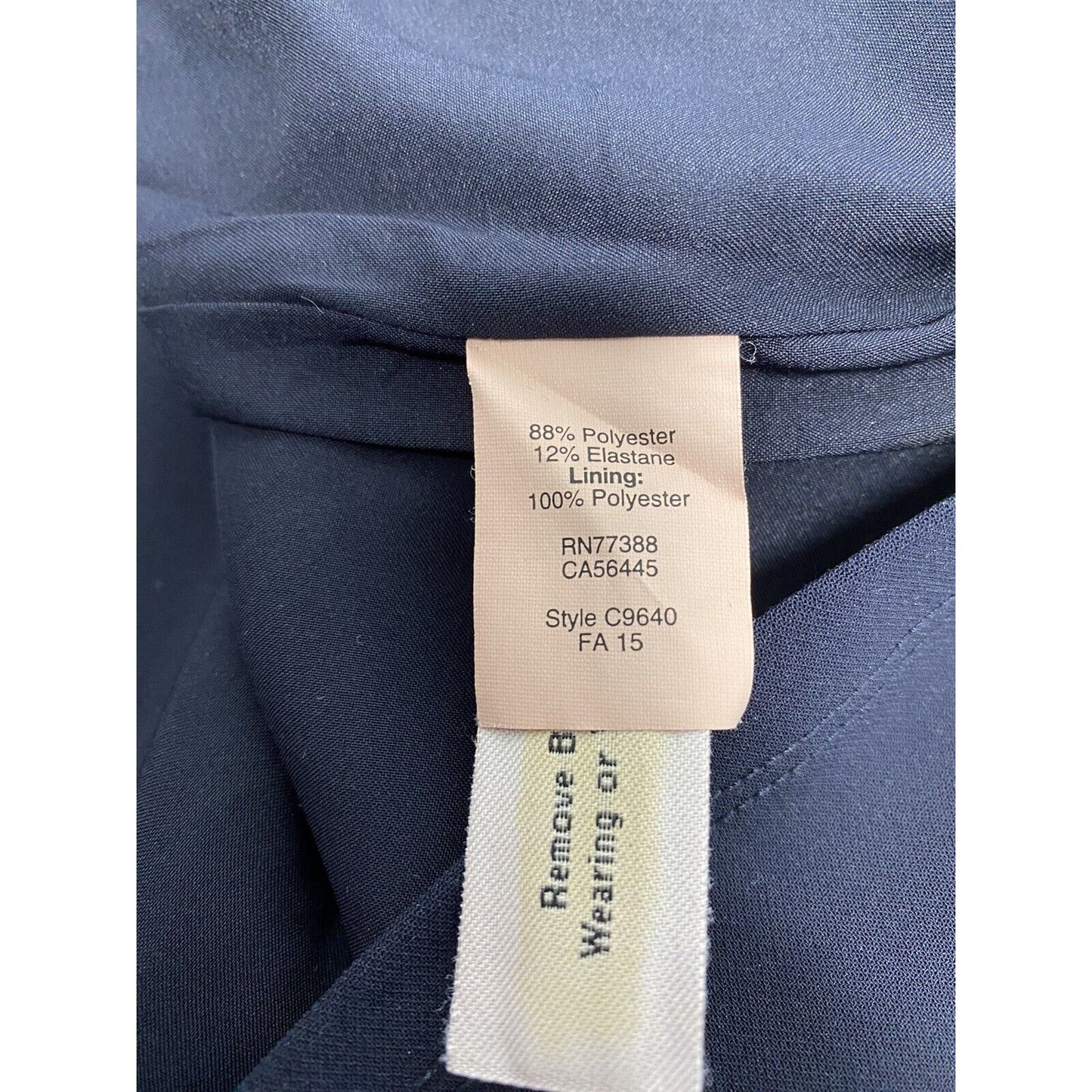 Madewell Navy Blue Lined Sleeveless Knee Length Back Zip Dress 8