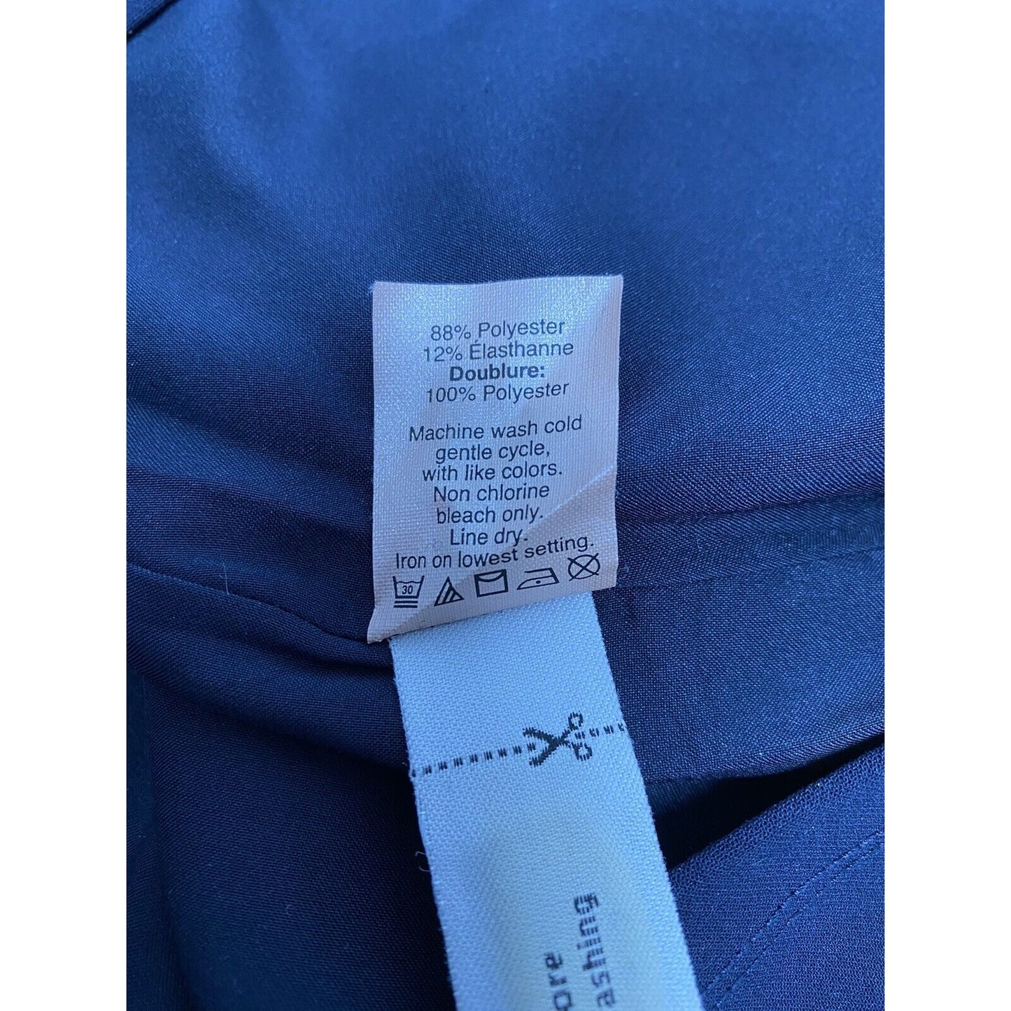 Madewell Navy Blue Lined Sleeveless Knee Length Back Zip Dress 8