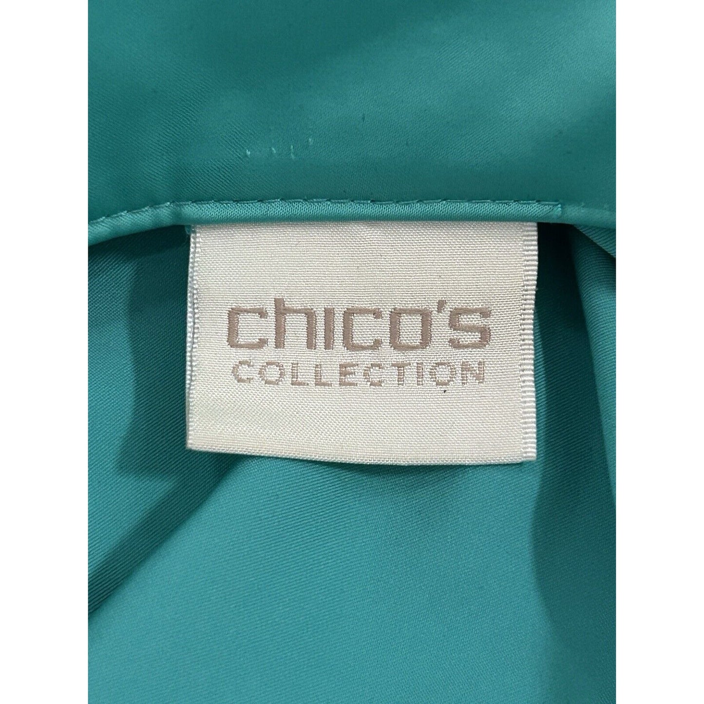 Chicos Collection Bright Green Full Zip High Neck Windbreaker Jacket Size Small