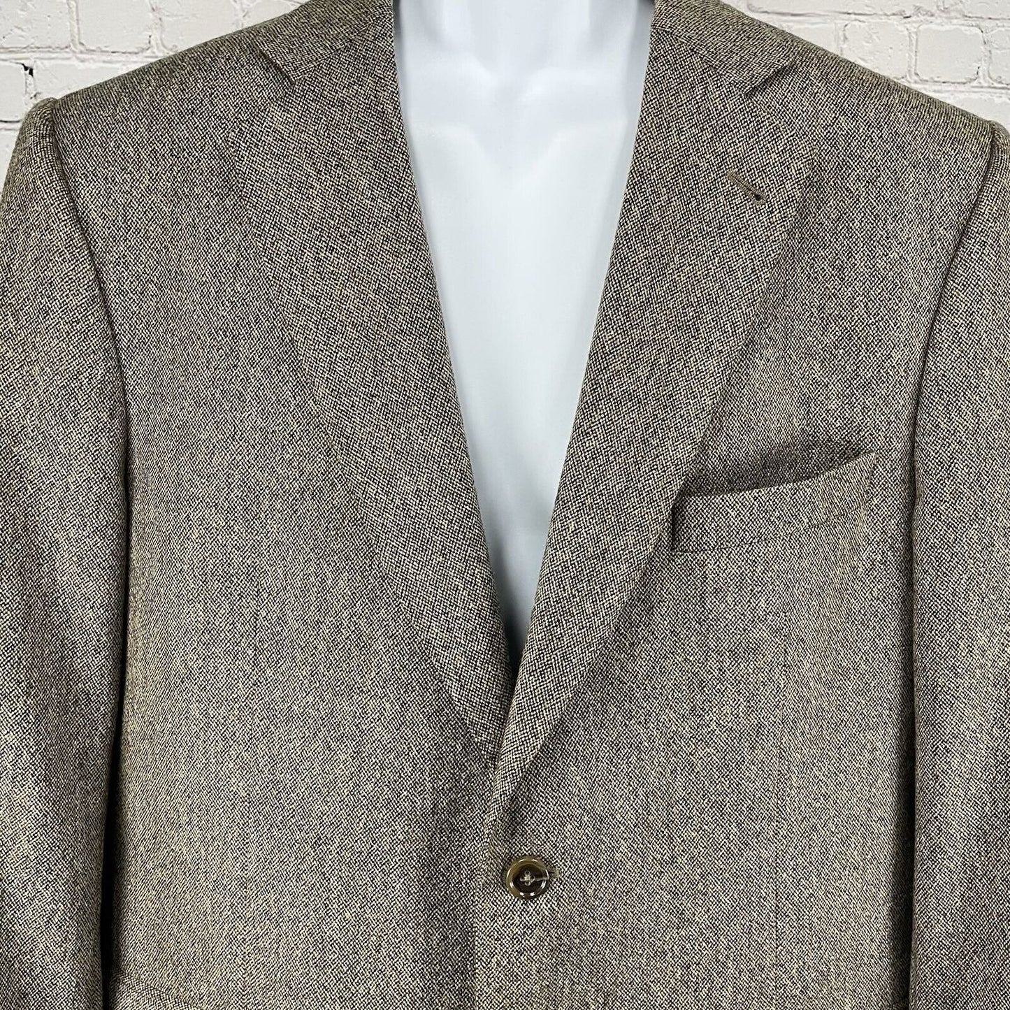Jos A Bank Brown Joseph Tweed Wool Cashmere 2 Button Blazer Sports Coat Size 42
