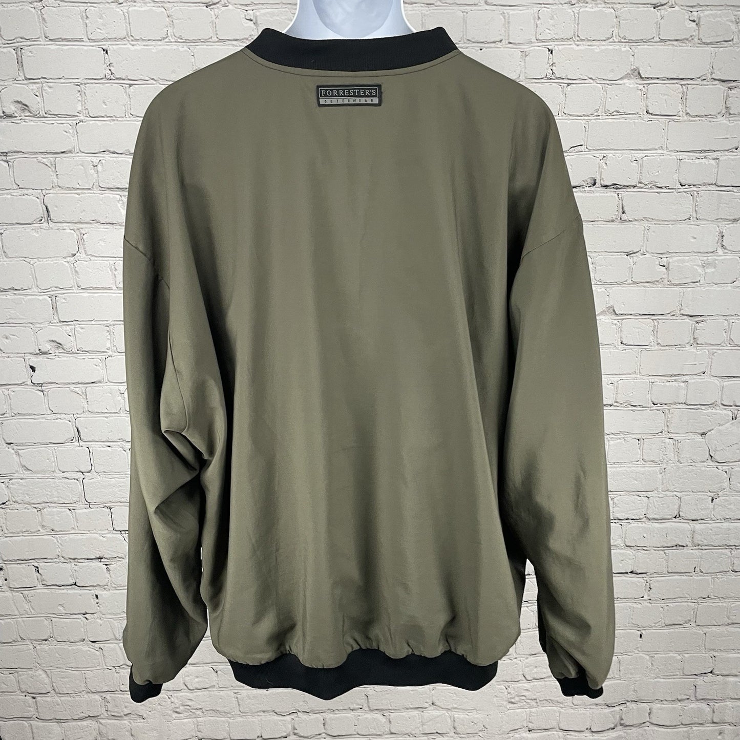 Forrester’s Outerwear Green Reversible Golf America V Neck Pullover USA Size 2XL