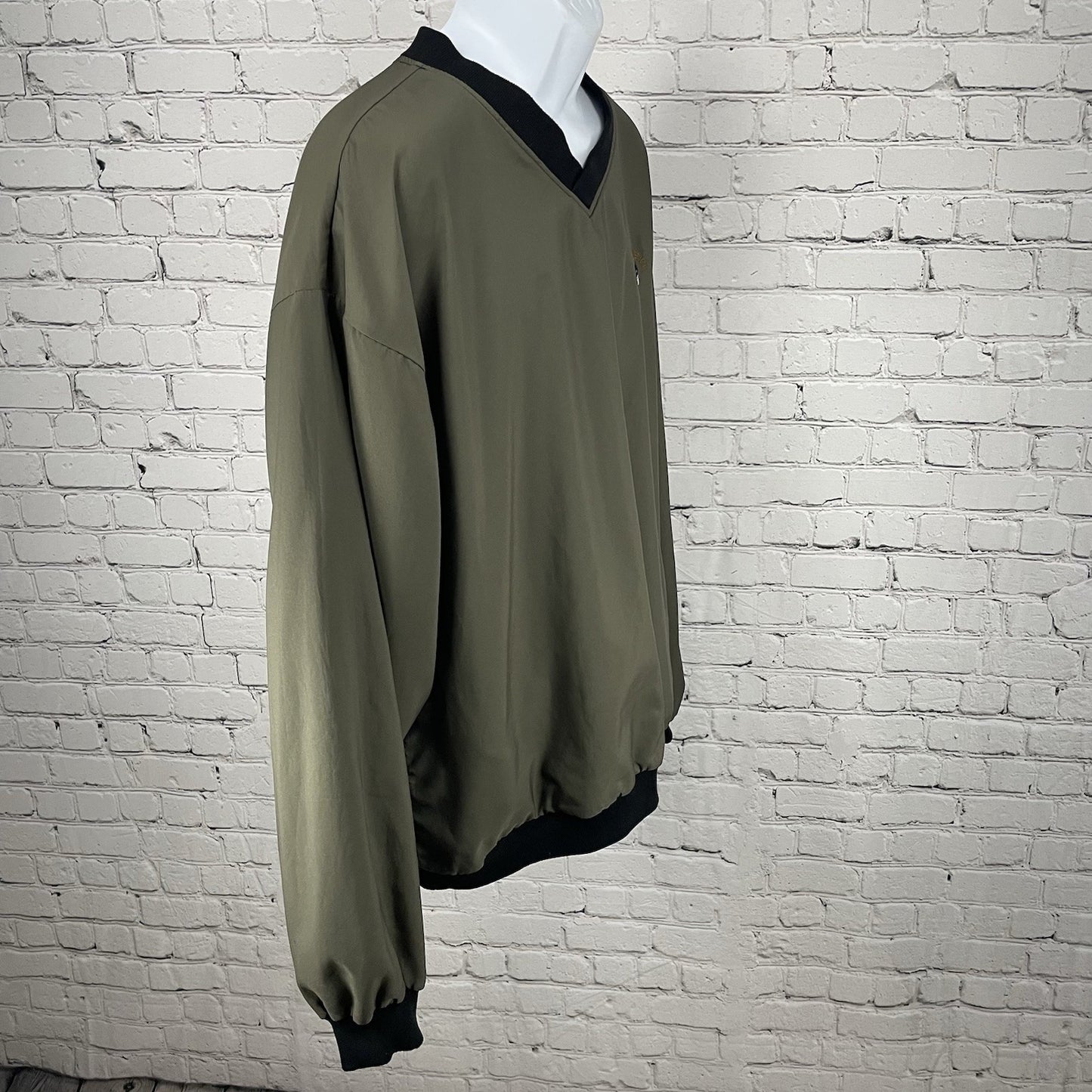 Forrester’s Outerwear Green Reversible Golf America V Neck Pullover USA Size 2XL