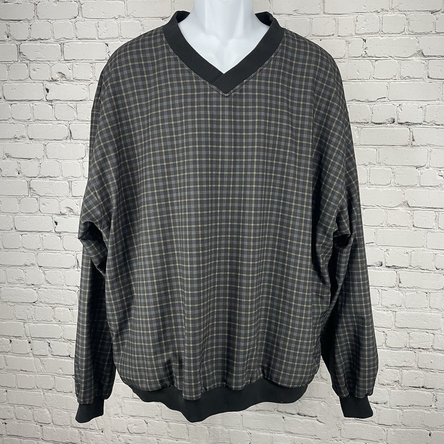 Forrester’s Outerwear Green Reversible Golf America V Neck Pullover USA Size 2XL