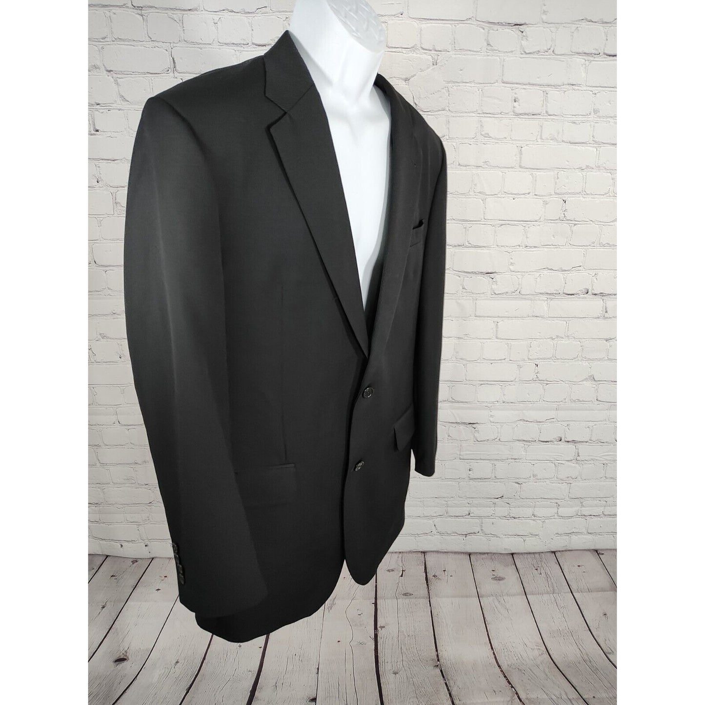 Jos A Bank Dark Navy Pinstripe 2B Signature Suit Single Breasted Blazer 42L
