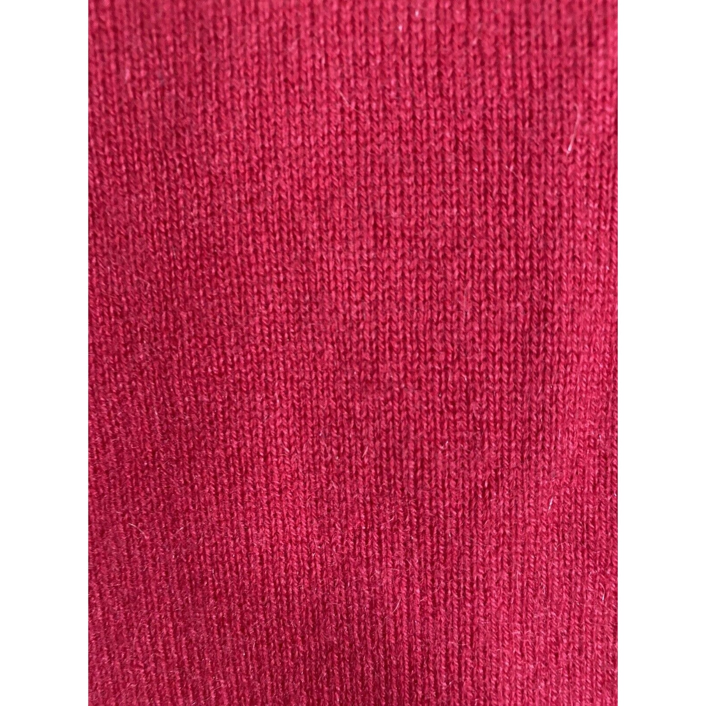 Peck & Peck Pure Cashmere Hot Pink Tan Faux Layered Pullover Knit Sweater S
