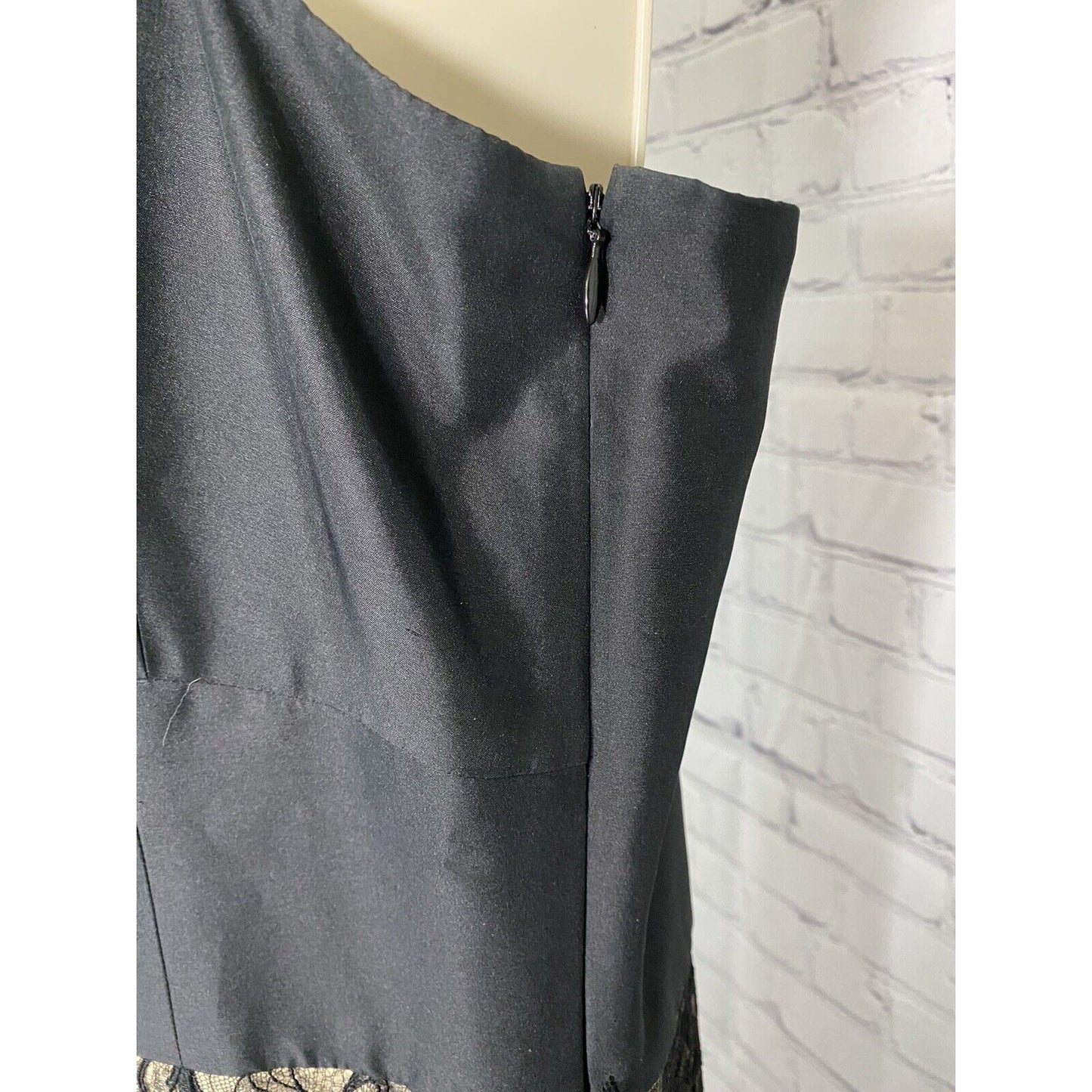 Ann Taylor 100% Silk Lacey Floral Spaghetti Strap Lined Side Sip Dress 14
