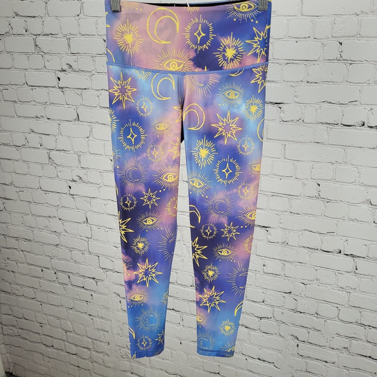 Victoria Sport Tie Dye Moon & Stars Leggings Yoga Pants Size Small S (24x24)
