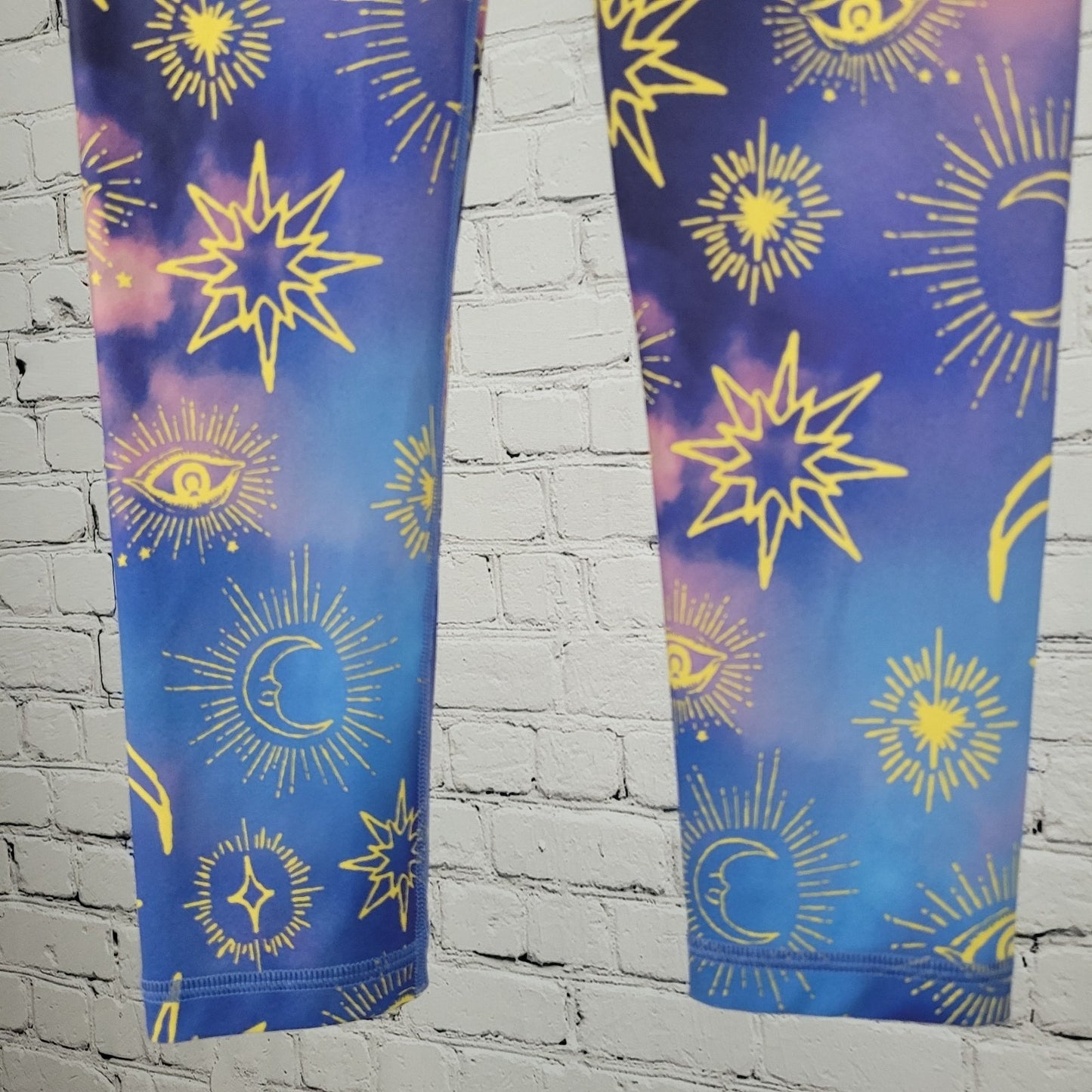 Victoria Sport Tie Dye Moon & Stars Leggings Yoga Pants Size Small S (24x24)