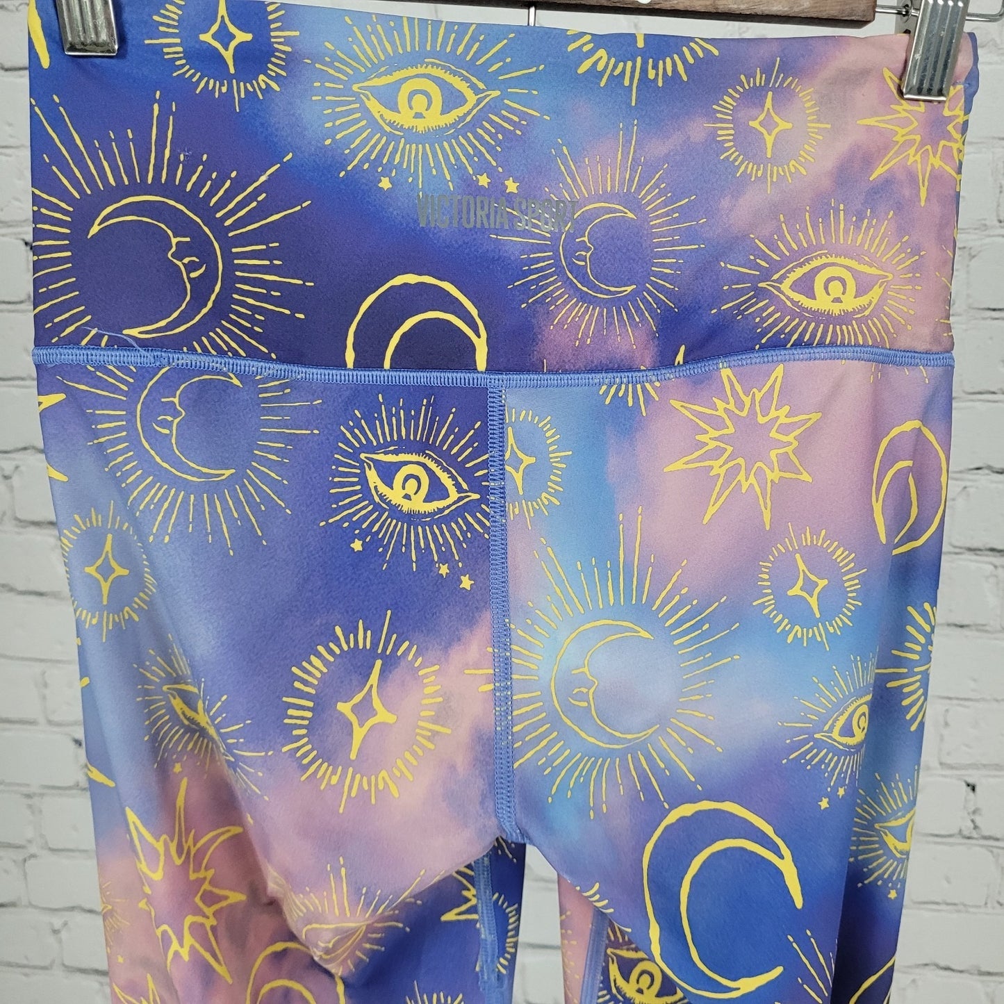 Victoria Sport Tie Dye Moon & Stars Leggings Yoga Pants Size Small S (24x24)