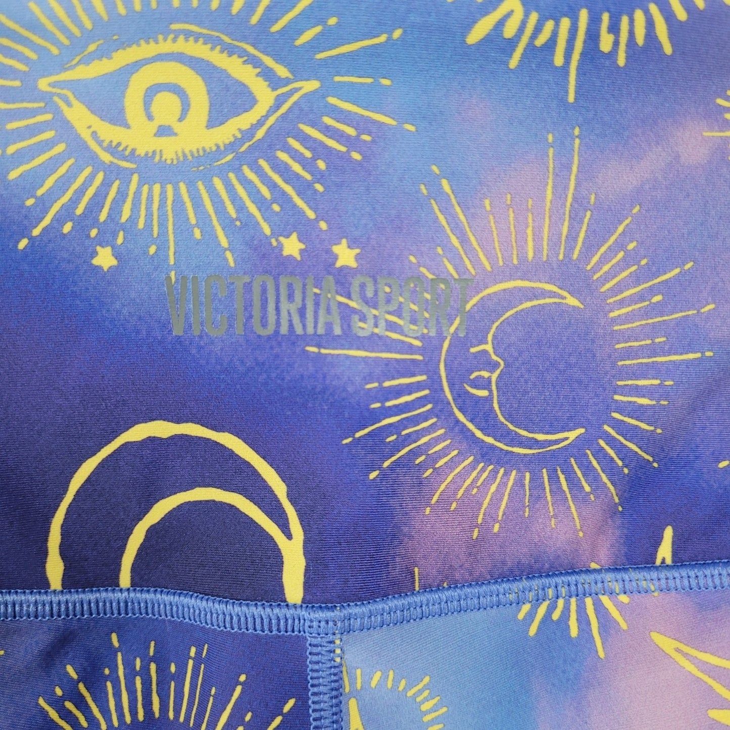 Victoria Sport Tie Dye Moon & Stars Leggings Yoga Pants Size Small S (24x24)
