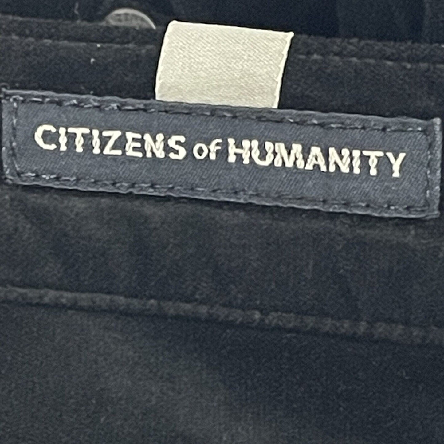 Citizens Of Humanity Black Velvety Rocket Hi-Rise Skinny Pants Size 30 (30x28)