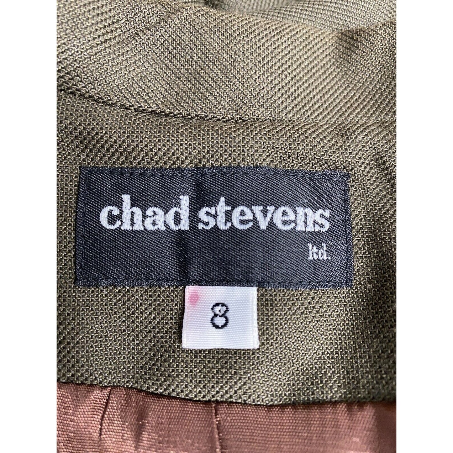 VTG Chad Stevens Ltd Long Forrest Green 3 Button Coat Jacket Lined Womens 8
