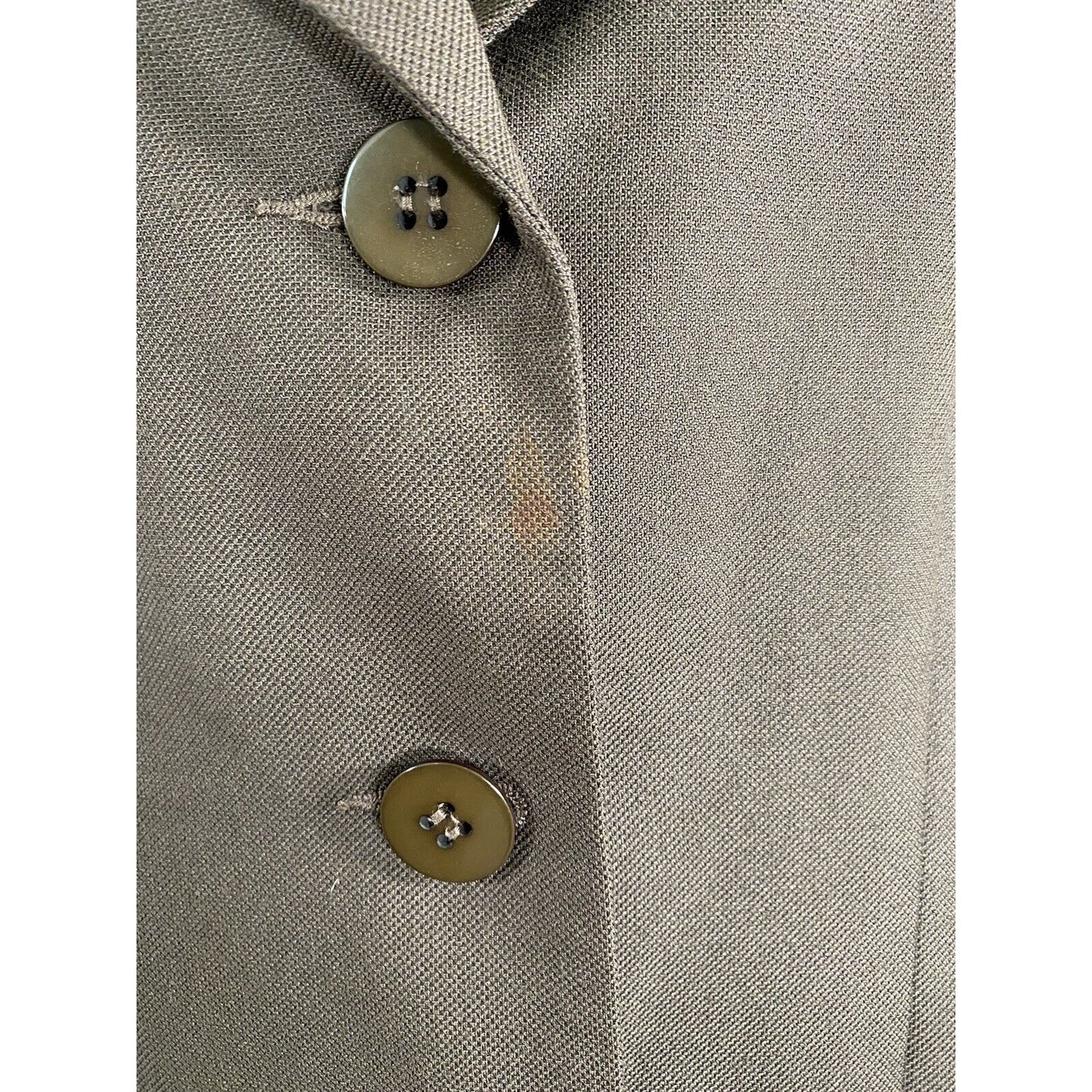 VTG Chad Stevens Ltd Long Forrest Green 3 Button Coat Jacket Lined Womens 8