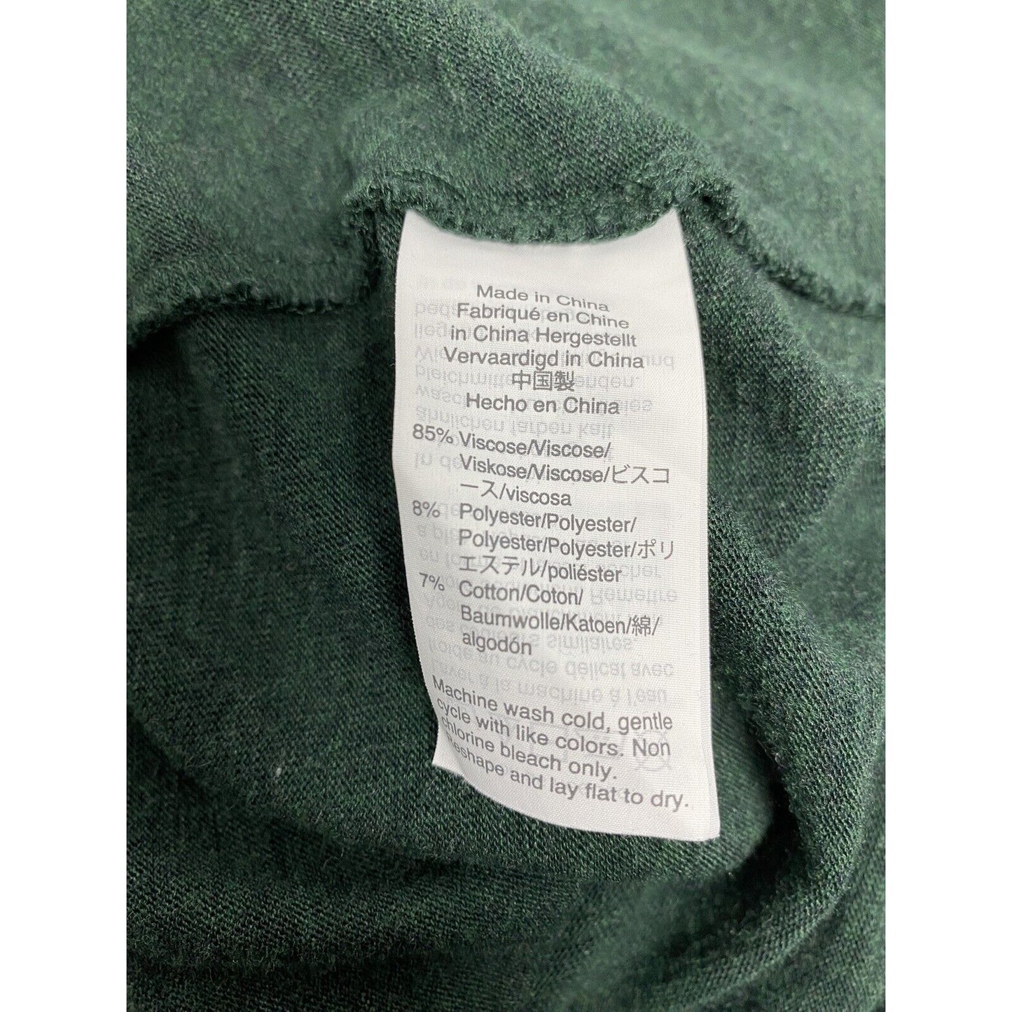 Madewell Green Pullover Short Sleeve Knee Length T Shirt Dress XXS
