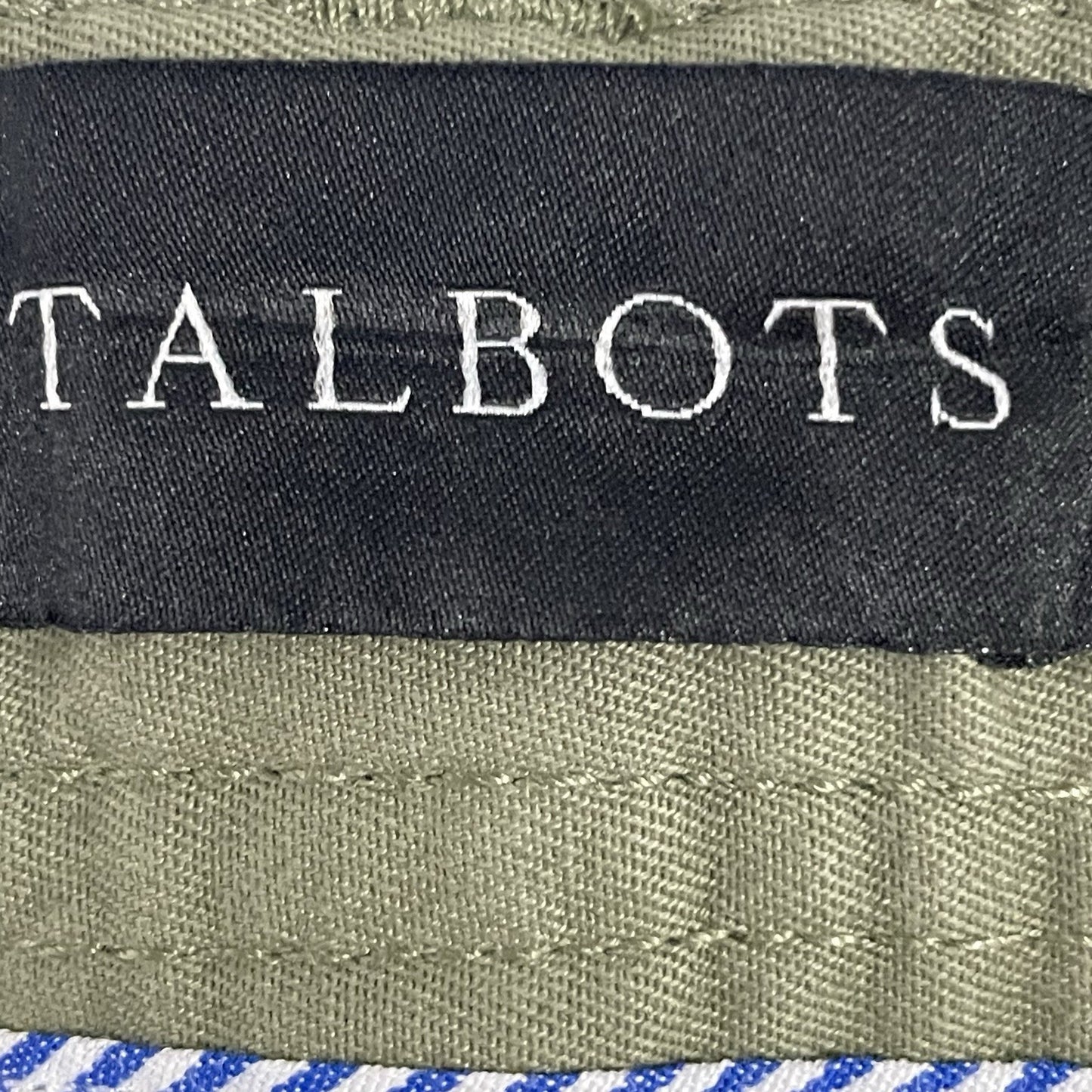 Talbots Green Cotton Relaxed Chino Mid Rise Stretch Tapered Pants Size 12P