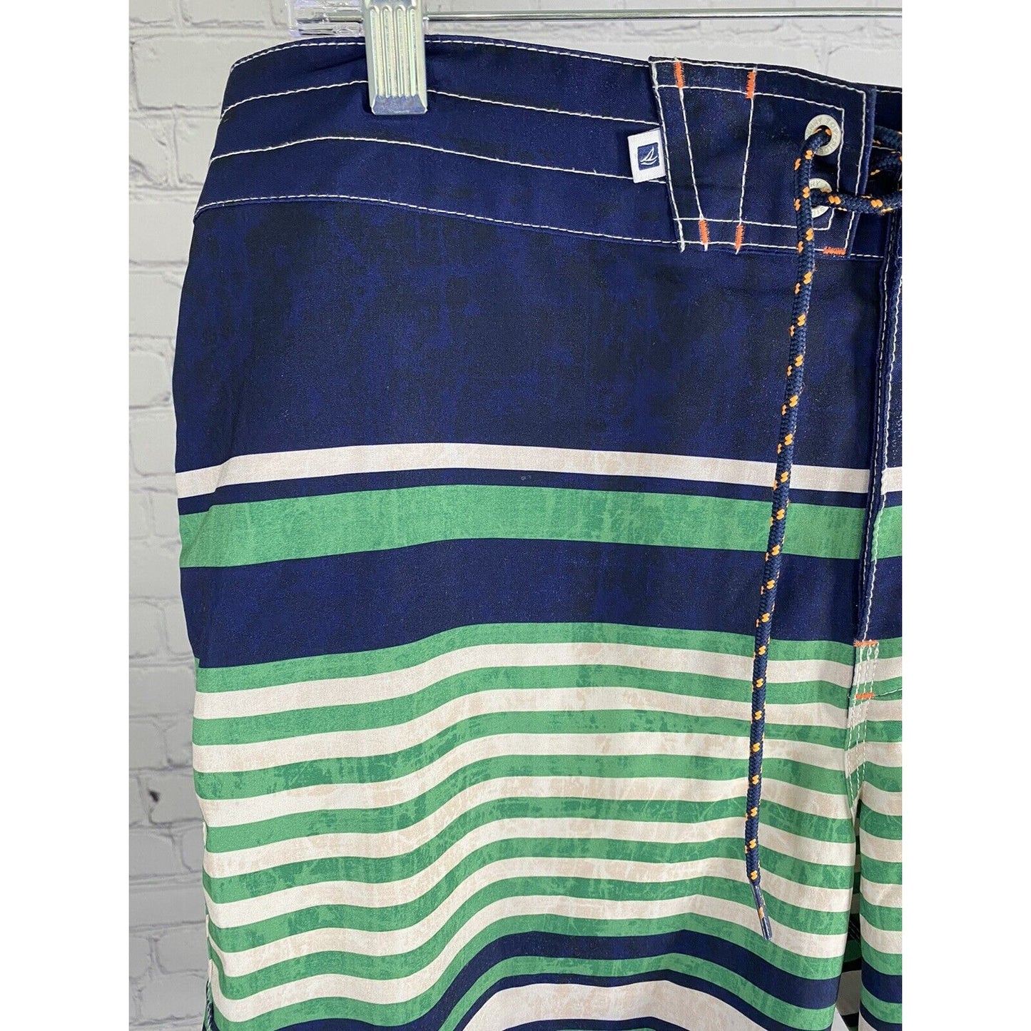 Sperry Top Sider Multicolor Striped Board Short Swim Trunks Men’s 36