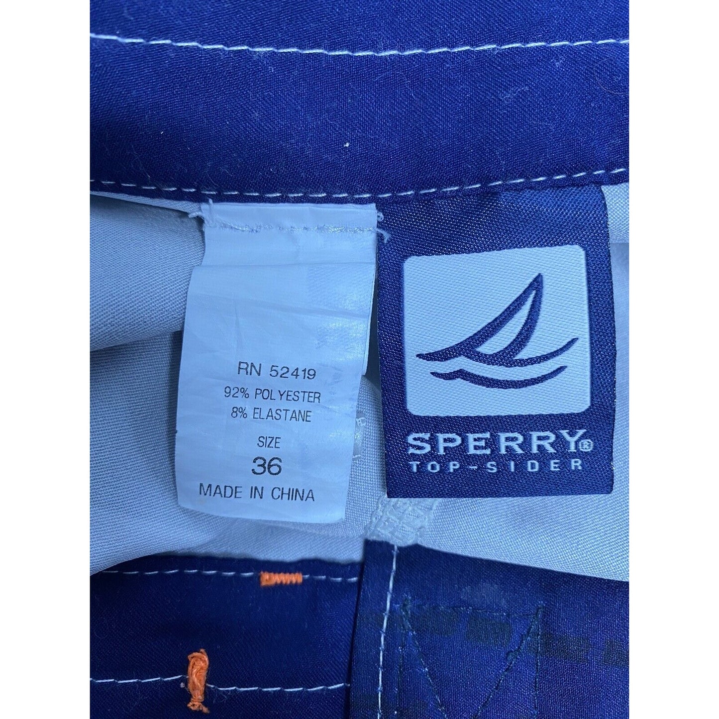 Sperry Top Sider Multicolor Striped Board Short Swim Trunks Men’s 36