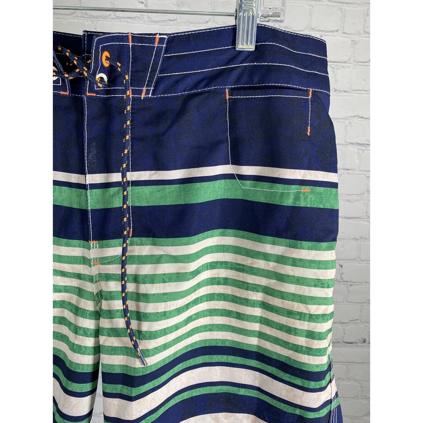 Sperry Top Sider Multicolor Striped Board Short Swim Trunks Men’s 36