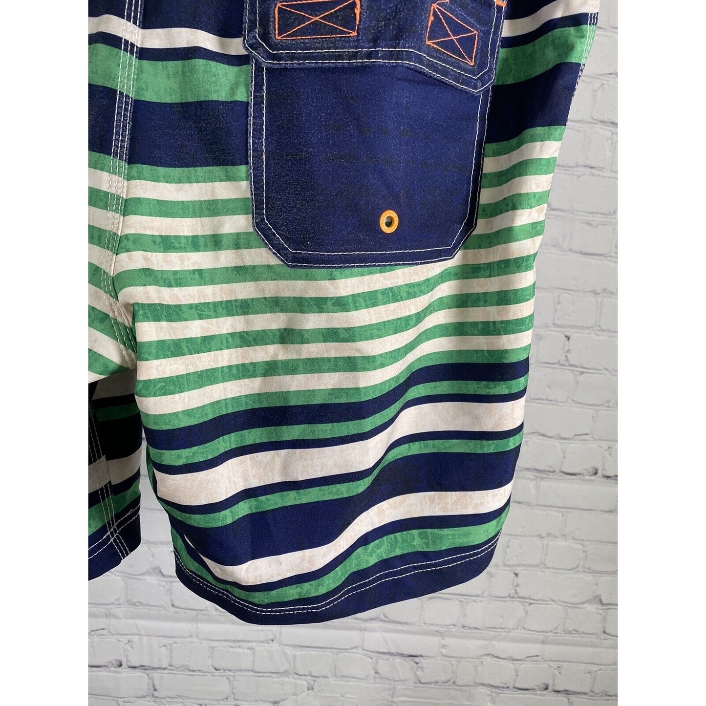 Sperry Top Sider Multicolor Striped Board Short Swim Trunks Men’s 36