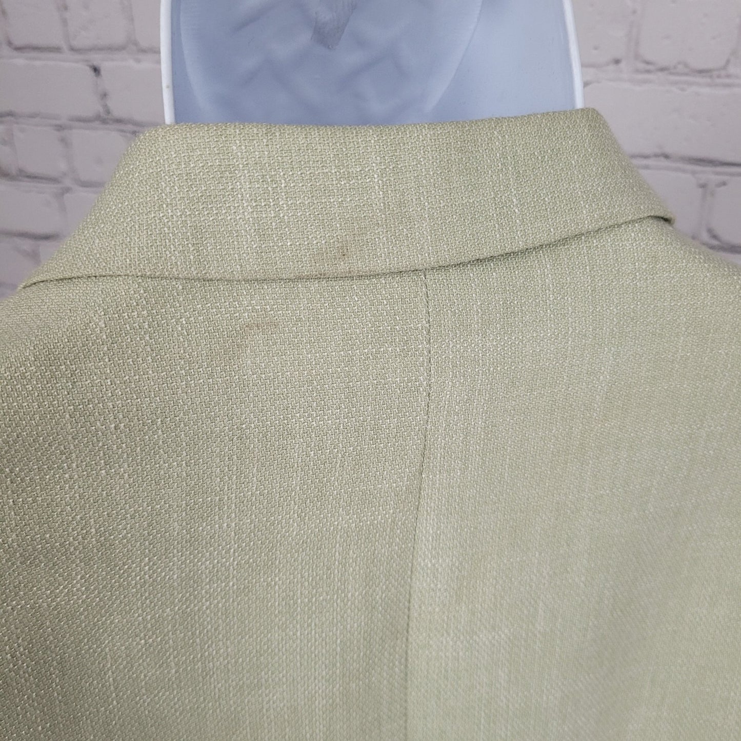 Eleganza Black Light Green Super 140's Slim Fit Blazer Sport Coat Size 36R