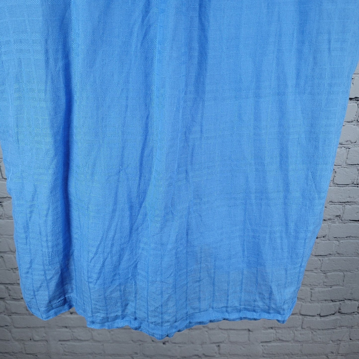 Tommy Bahama Blue 100% Linen Button Up Short Sleeve Shirt Size Large L
