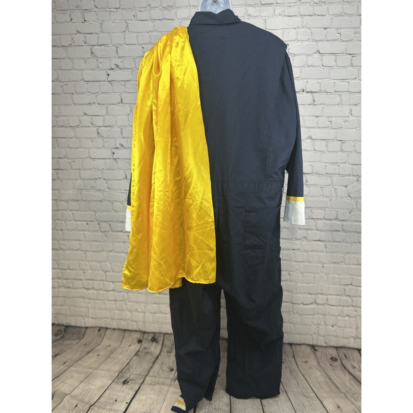 Red Kap Blue Yellow Long Sleeve Costume Band Jumpsuit Zip Up Cape 52R (48X30)