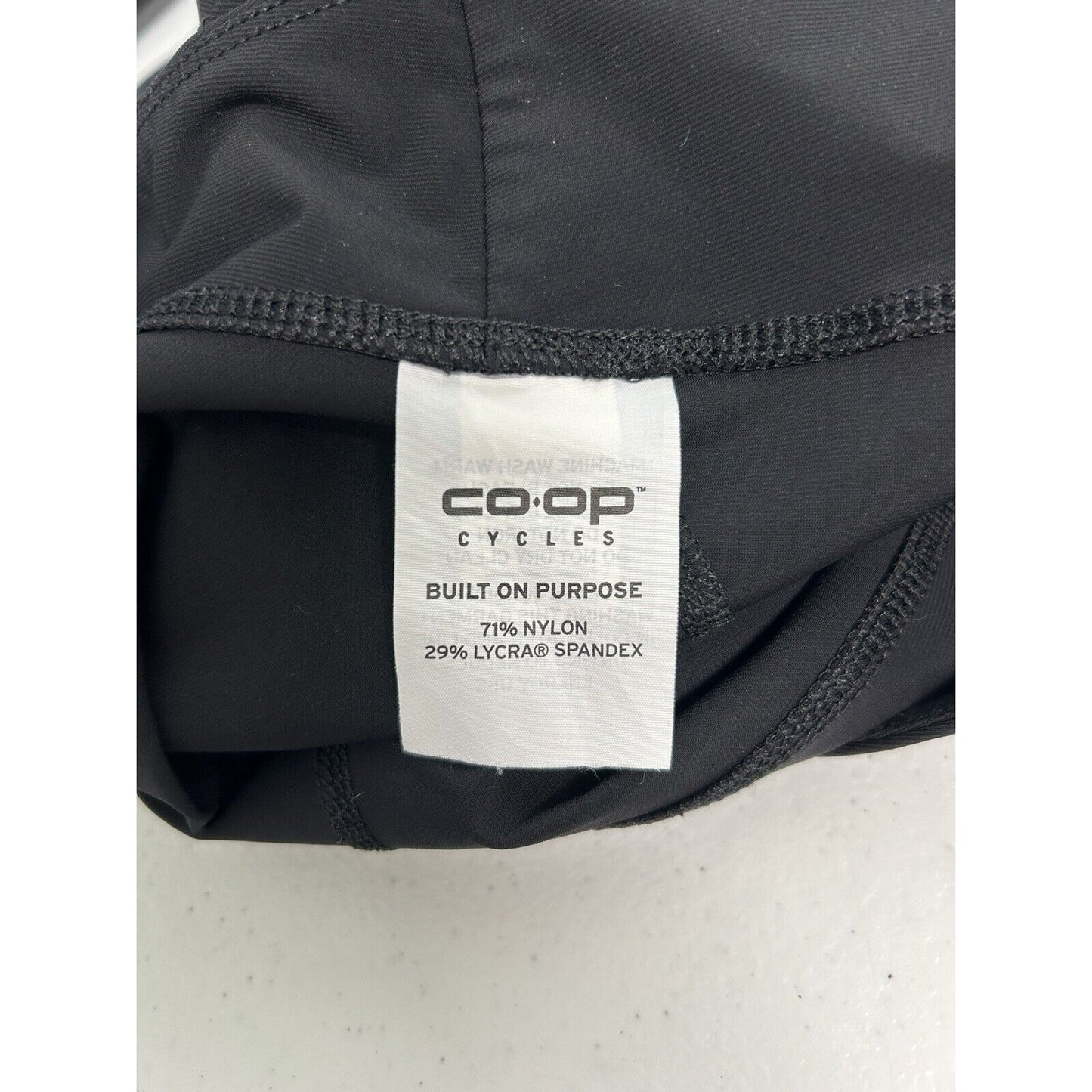Co Op Cycles Black Nylon/Spandex Pull On Women’s Padded Biker Shorts M Medium