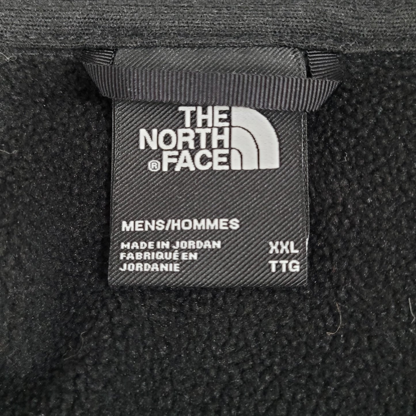 The North Face Black 1/4 Zip Fleece Lined Zip Pocket Pullover Jacket Size XXL