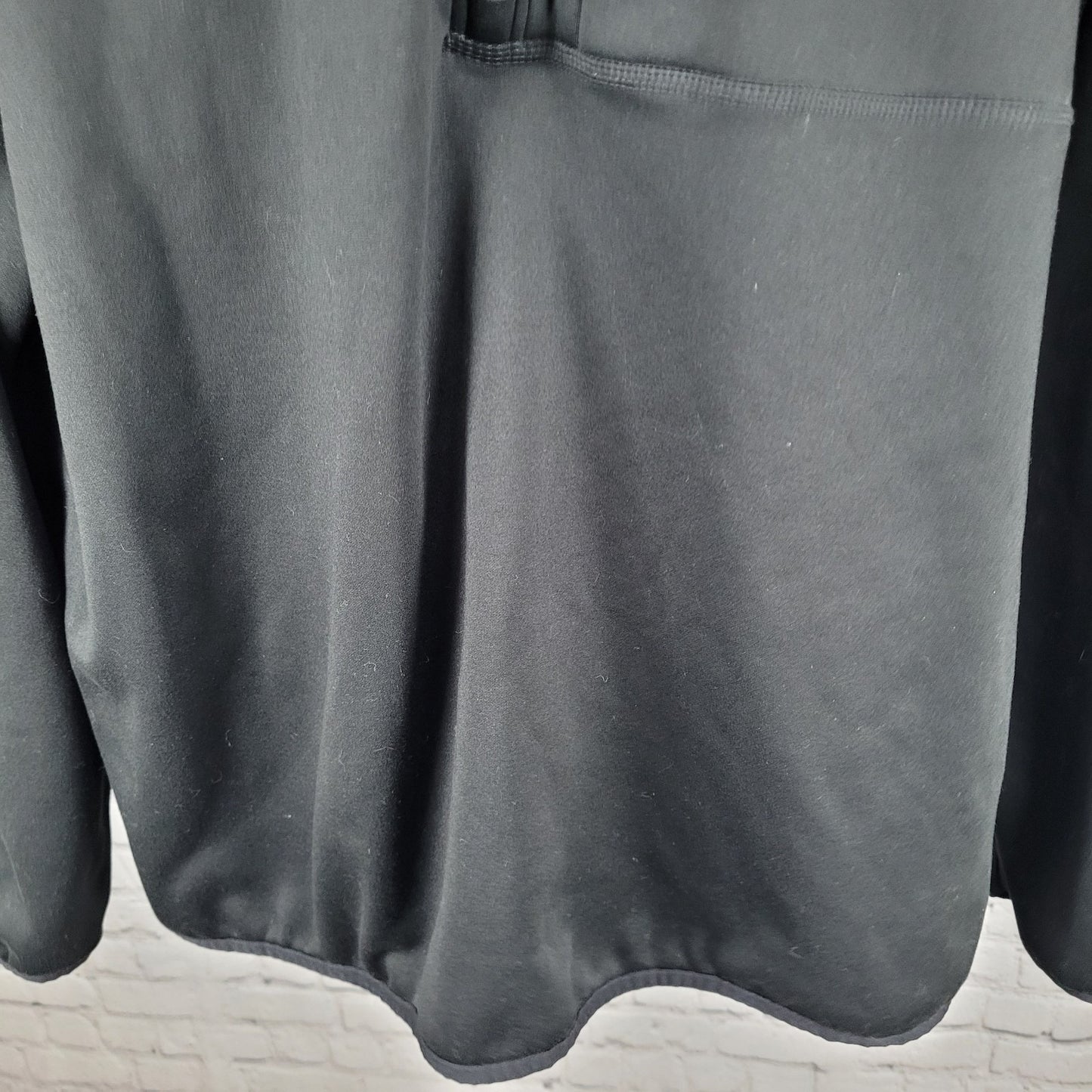 The North Face Black 1/4 Zip Fleece Lined Zip Pocket Pullover Jacket Size XXL