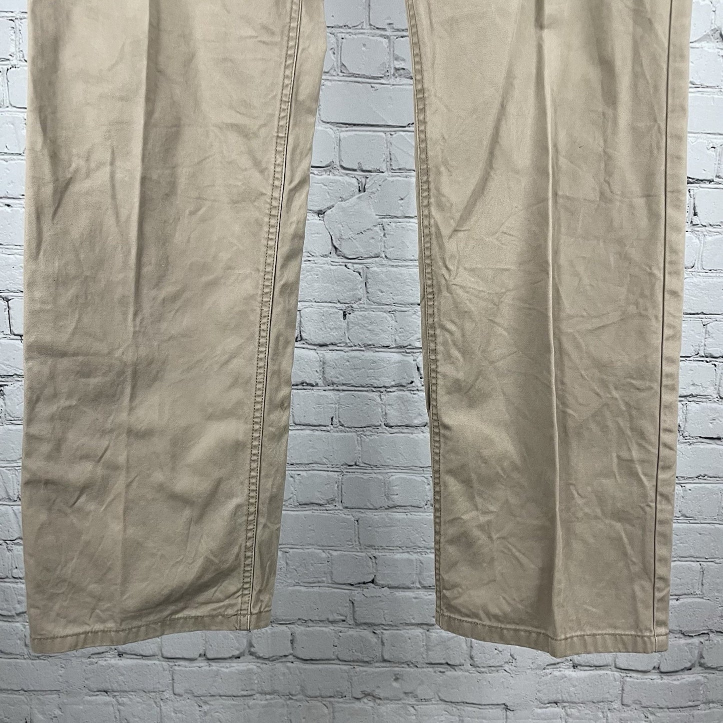Bonobos Tan 100% Cotton Straight Leg Flat Front Chino Pants Size 34 (34x32)