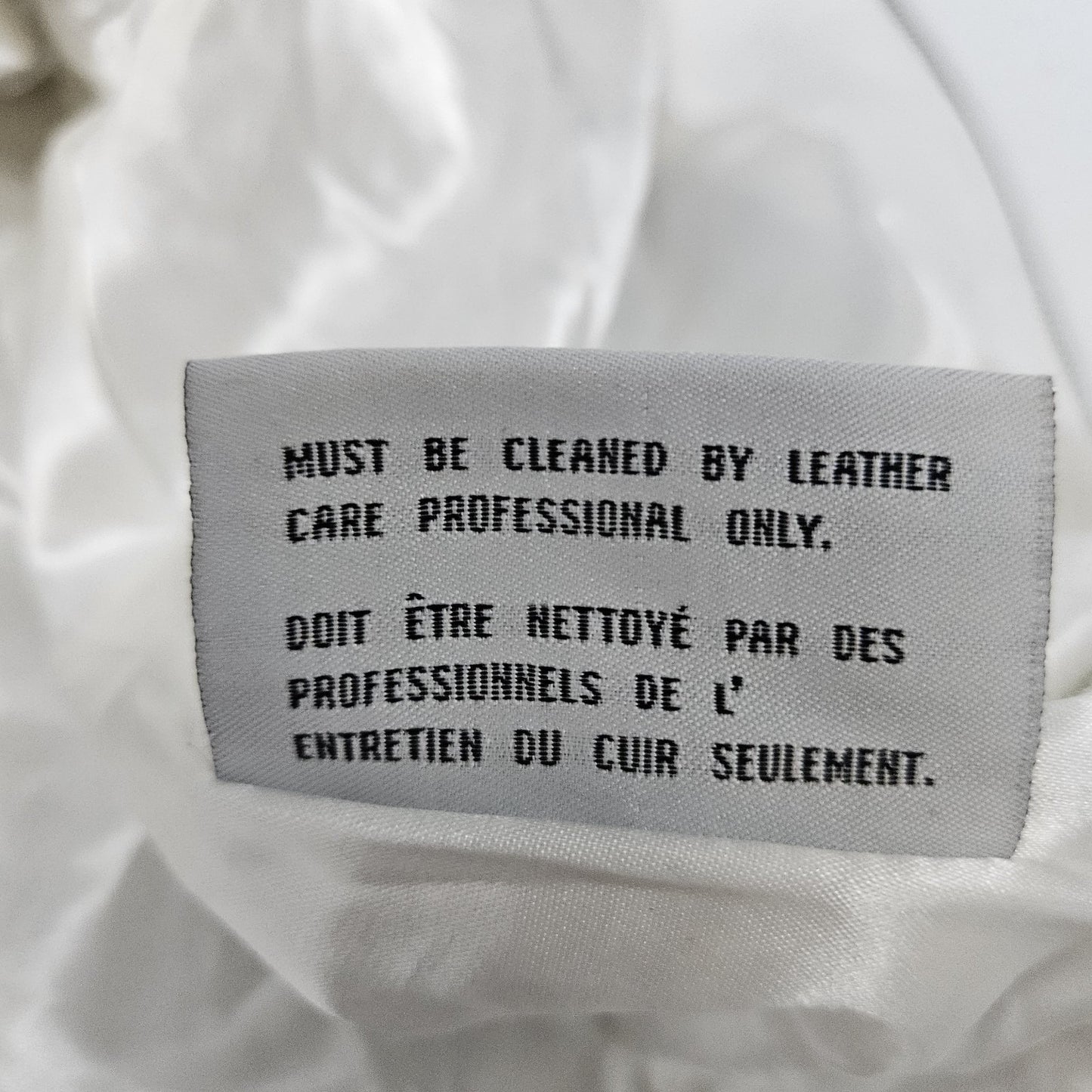 Andrew Marc NY White Genuine Leather Full Zip Lined Pockets Moto Jacket Small S