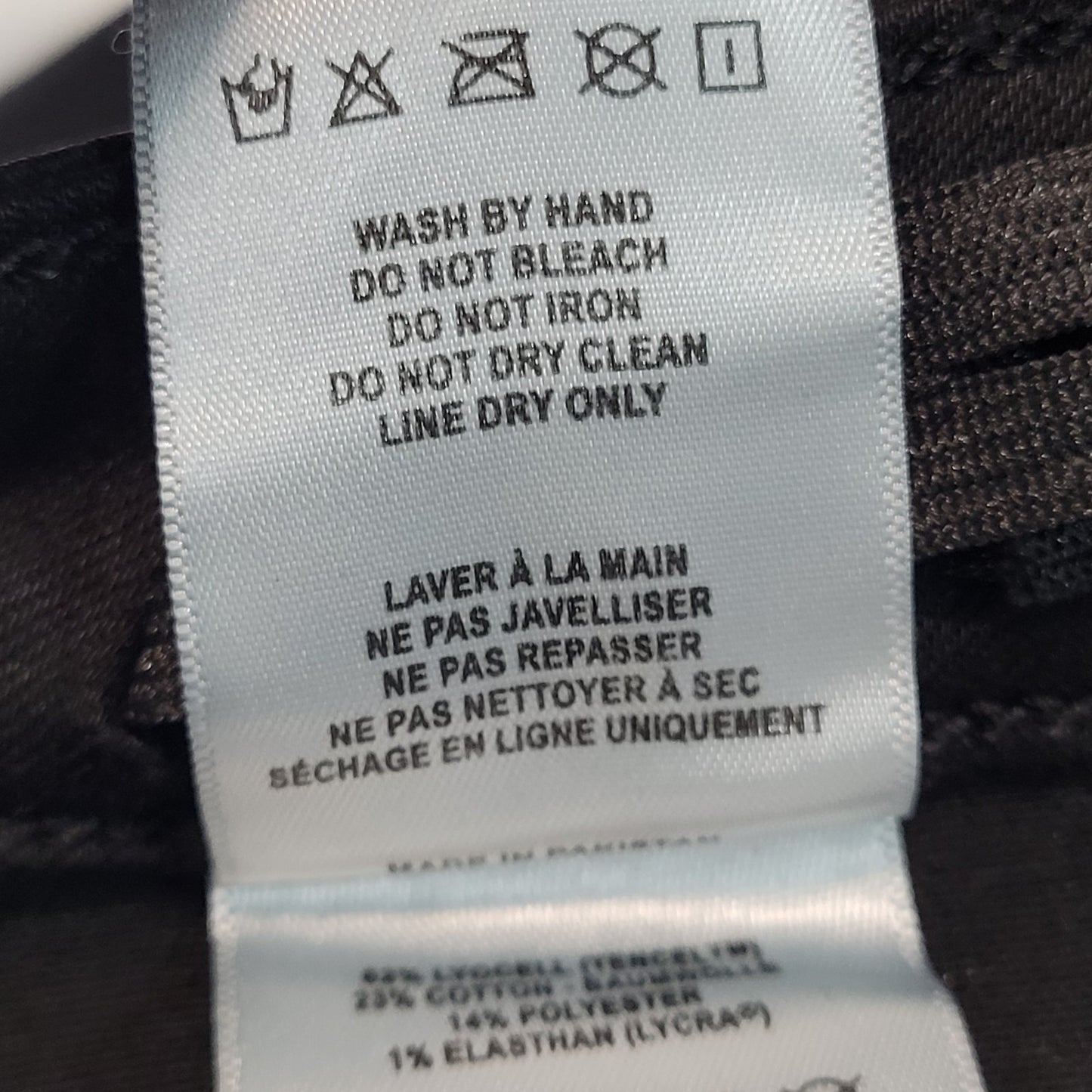 DL1961 Black Coated Chloe Skinny High Rise DL Ultimate Skinny Pants 14 (24x28)